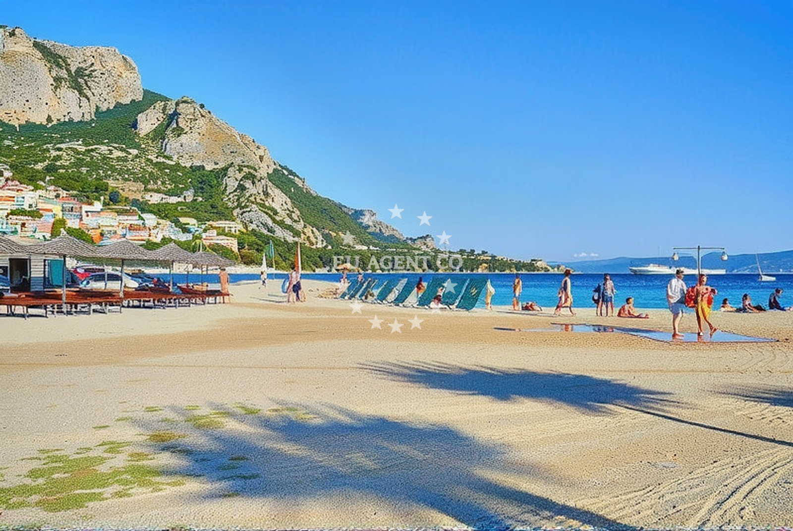 Additional view of Omis beach in , Omiš