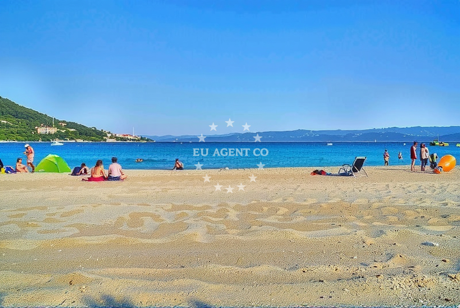 Additional view of Omis beach in , Omiš