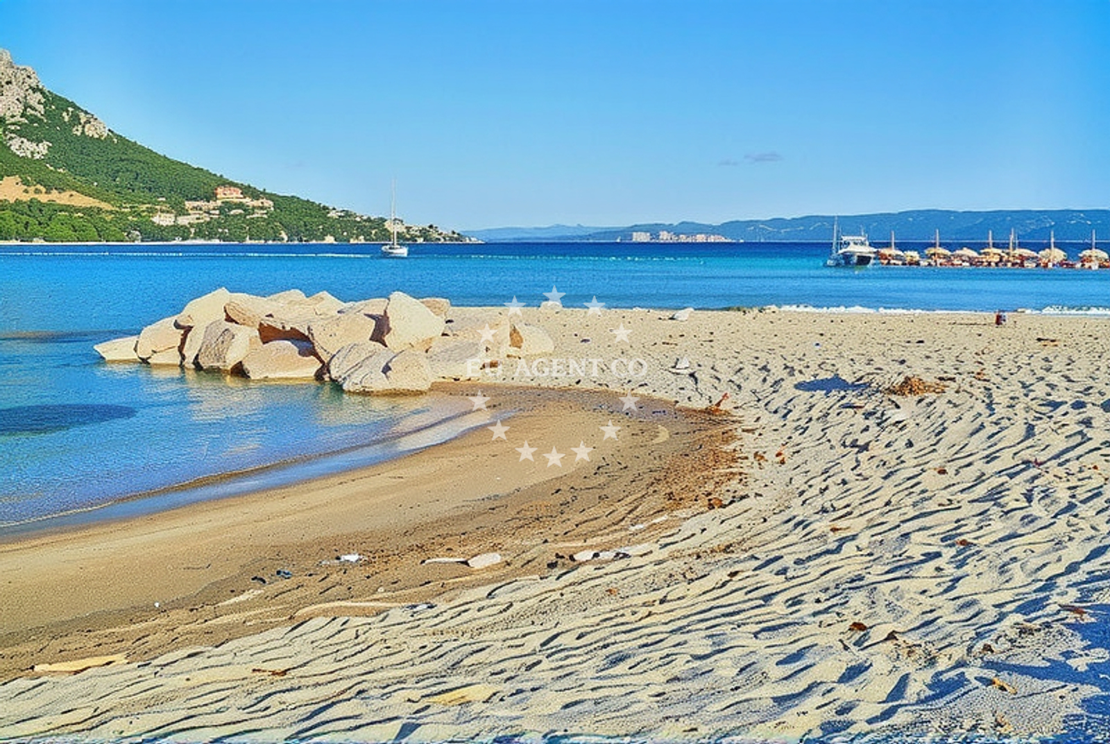 Additional view of Omis beach in , Omiš