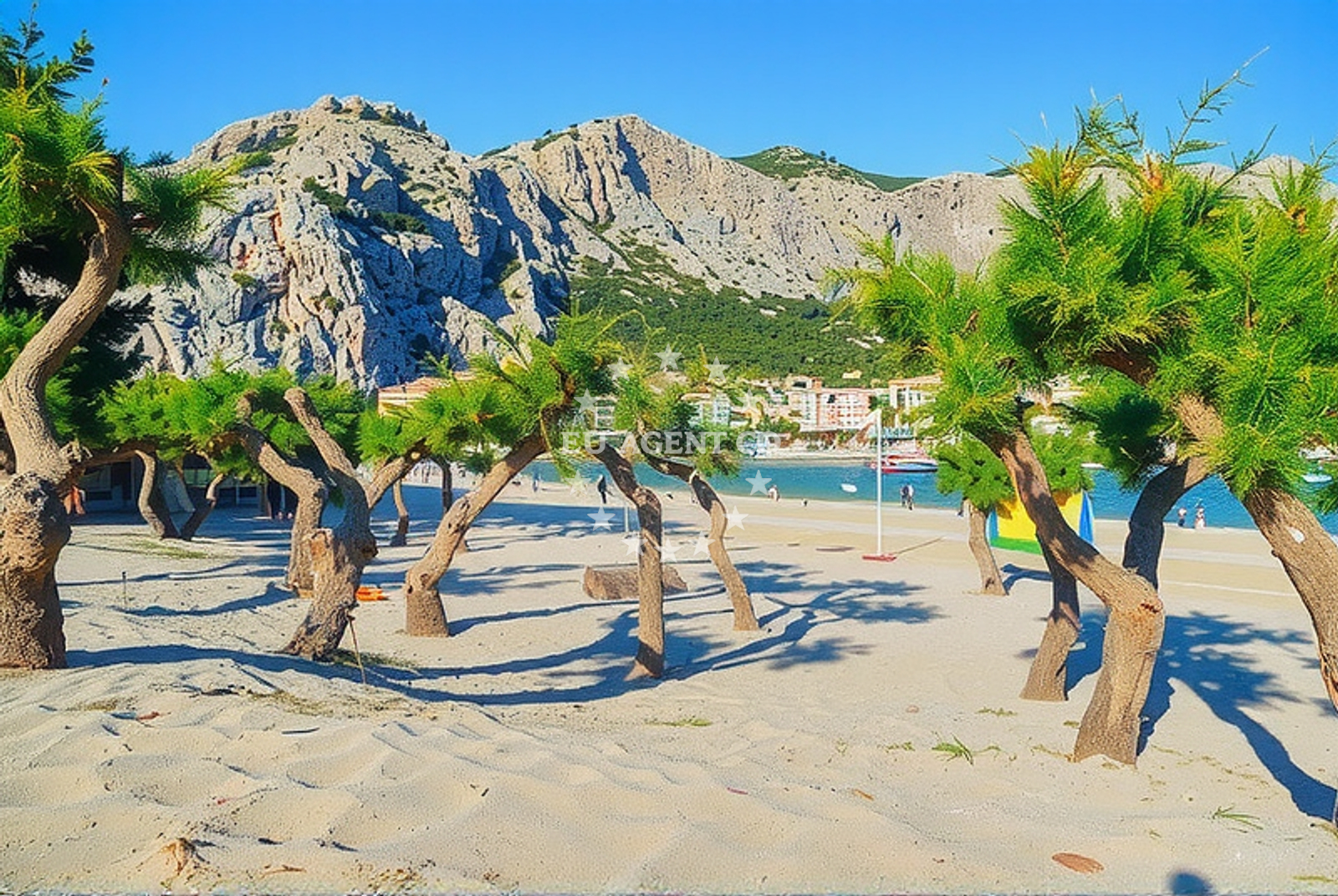 Additional view of Omis beach in , Omiš