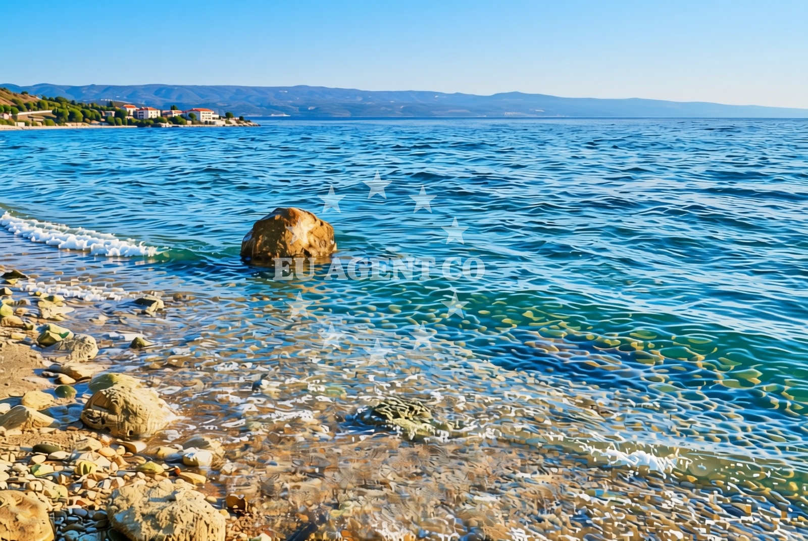 Sea and coastal view of Omiš: beaches and coves (12) in Omiš