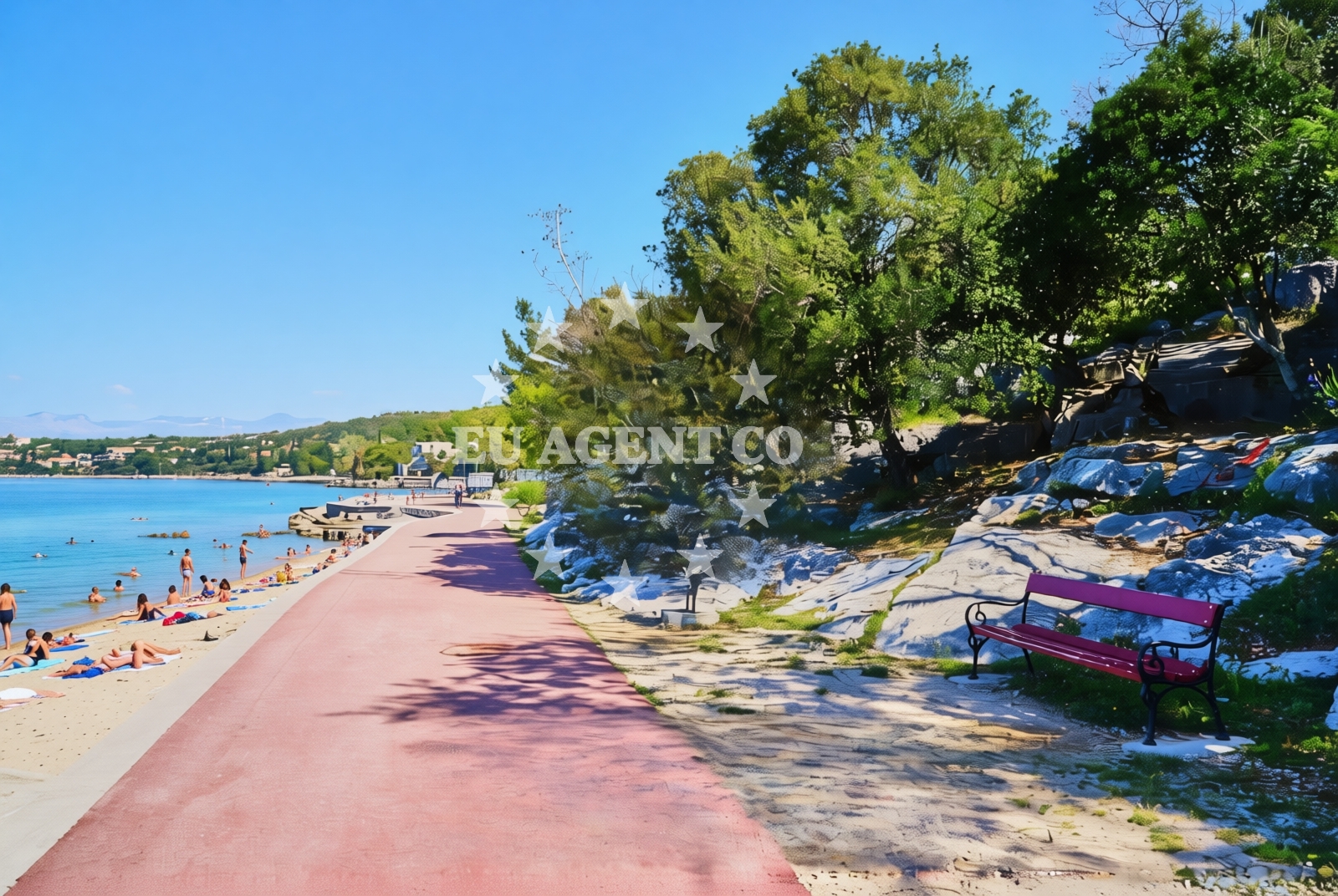 Shoreline and swimming area at Omišalj (Krk): beaches and coves (10) in Omišalj (Krk)