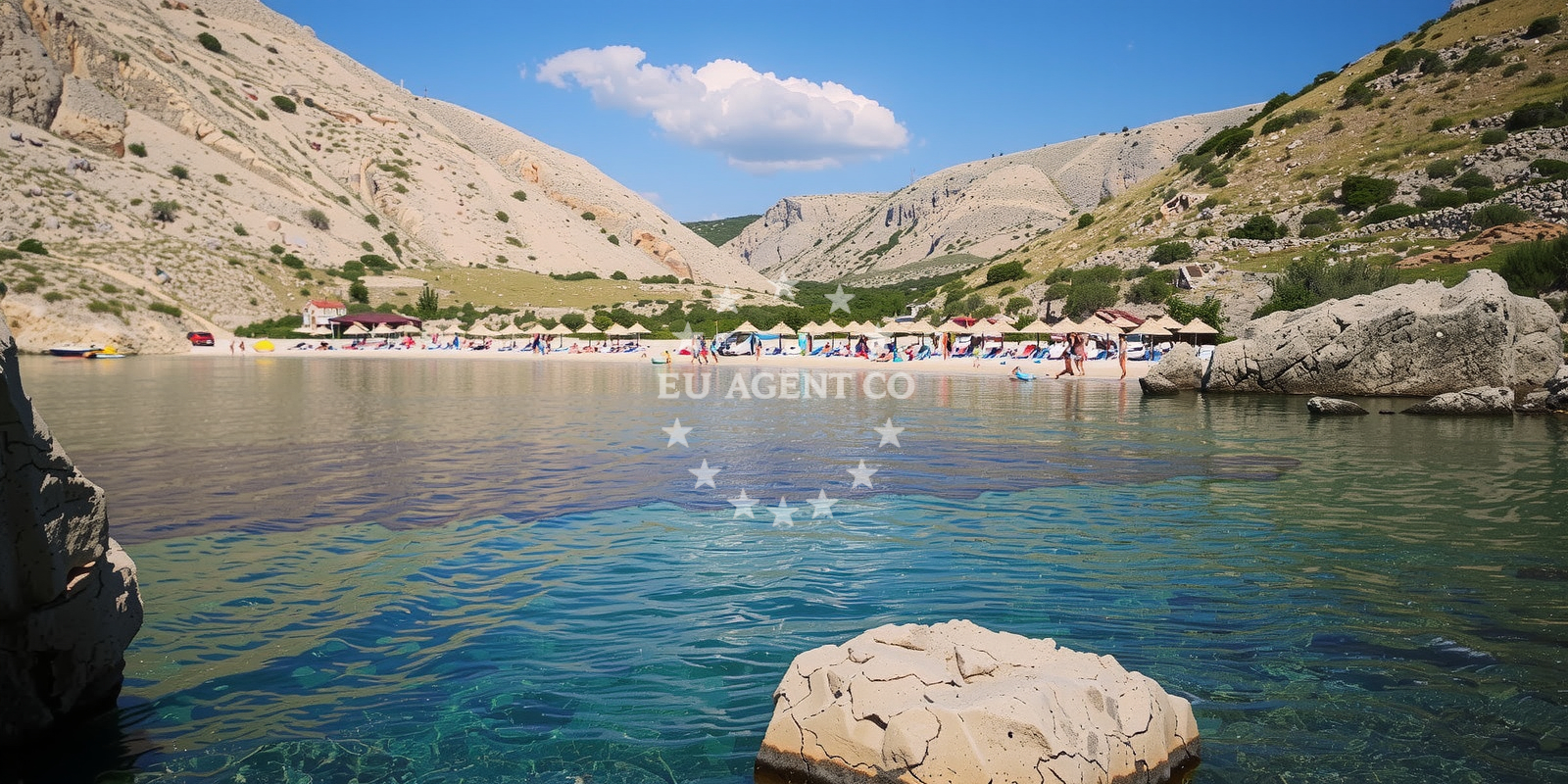 Additional view of Oprna Bay beach in Stara Baska 14, Stara Baška