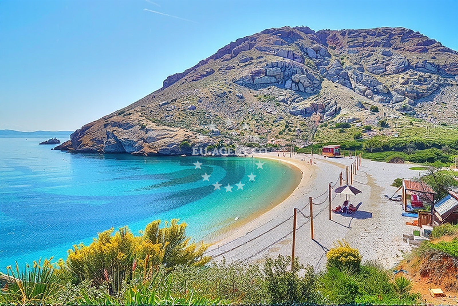 Additional view of Oprna Bay beach in Stara Baska 14, Stara Baška