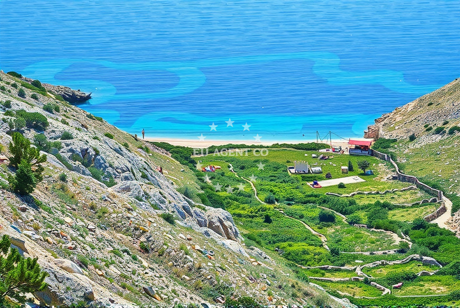 Additional view of Oprna Bay beach in Stara Baska 14, Stara Baška