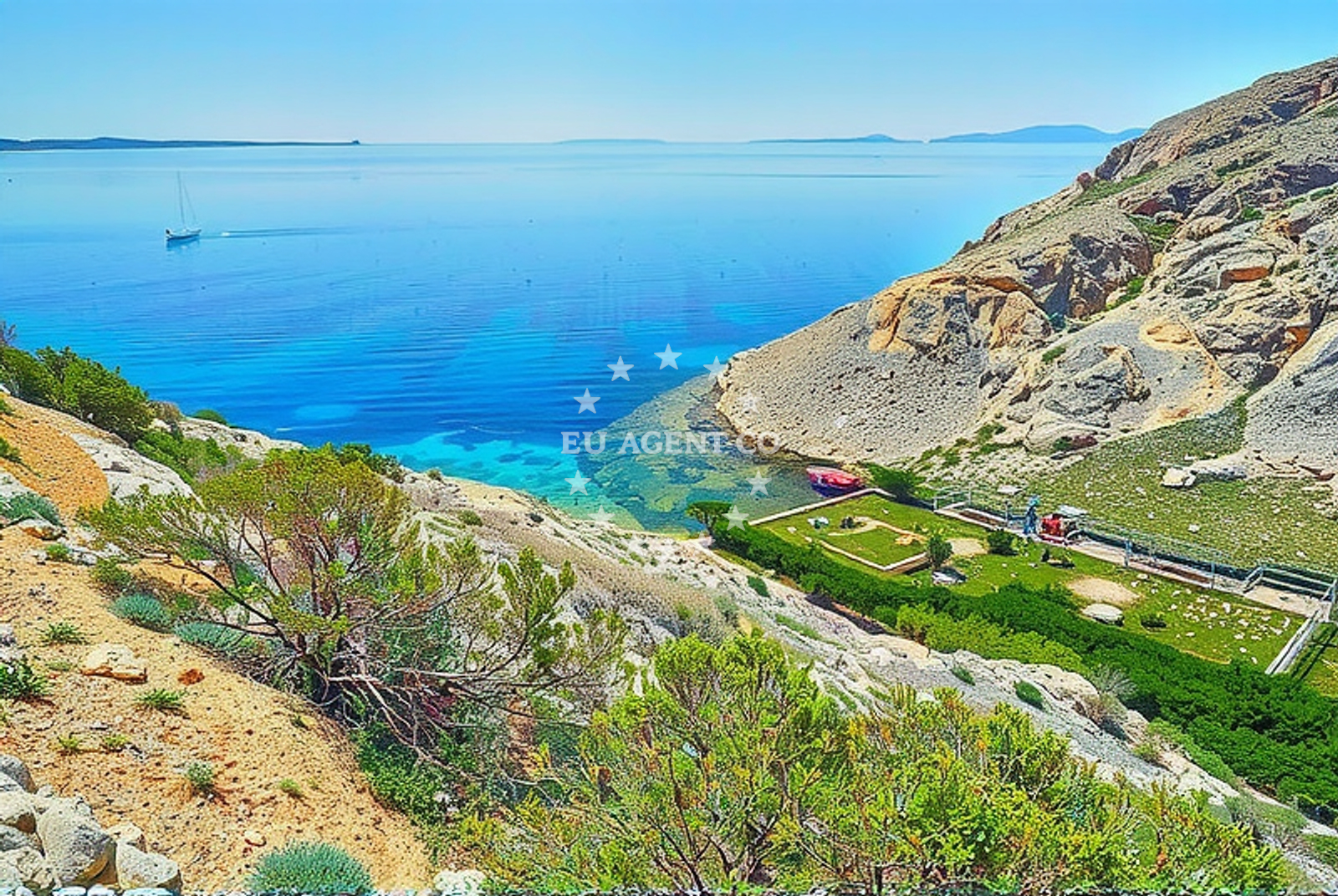 Additional view of Oprna Bay beach in Stara Baska 14, Stara Baška