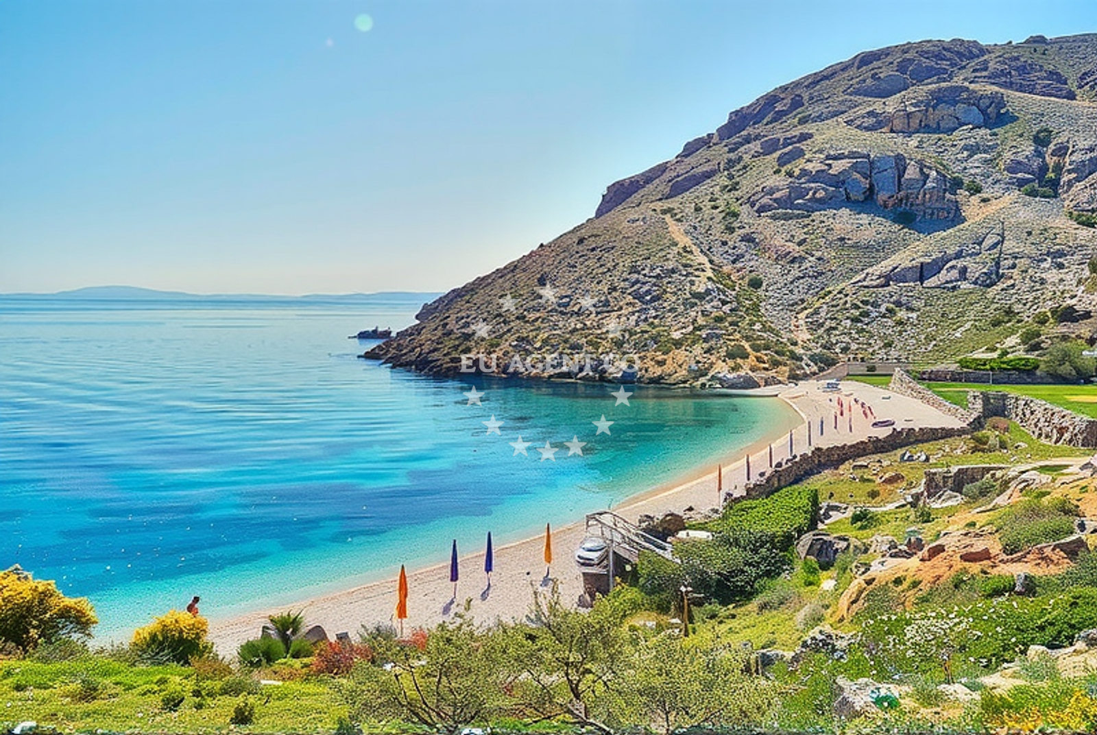 Additional view of Oprna Bay beach in Stara Baska 14, Stara Baška