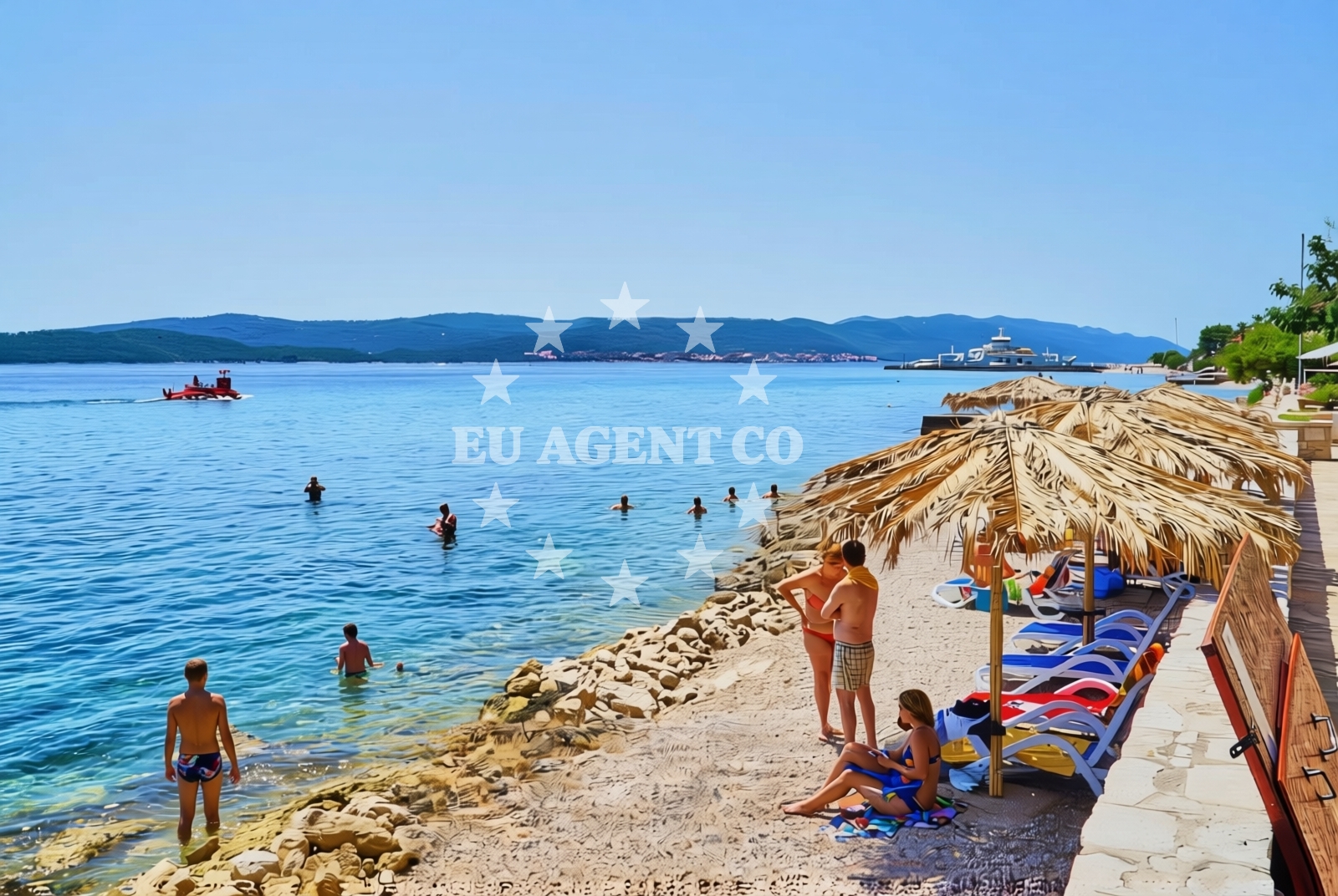 Shoreline and swimming area at Orebić: beaches and coves (29) in Orebić