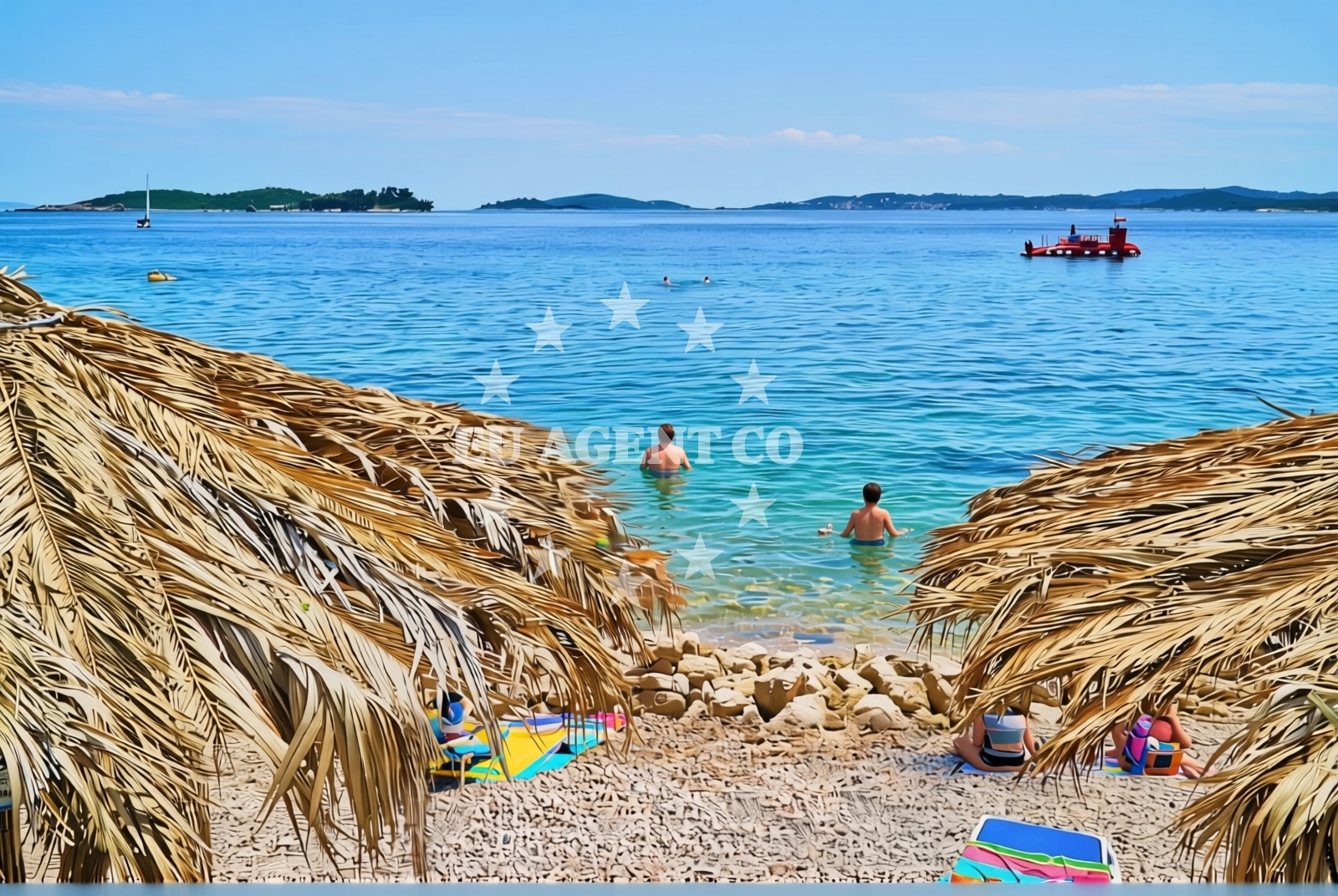 Sea and coastal view of Orebić: beaches and coves (29) in Orebić