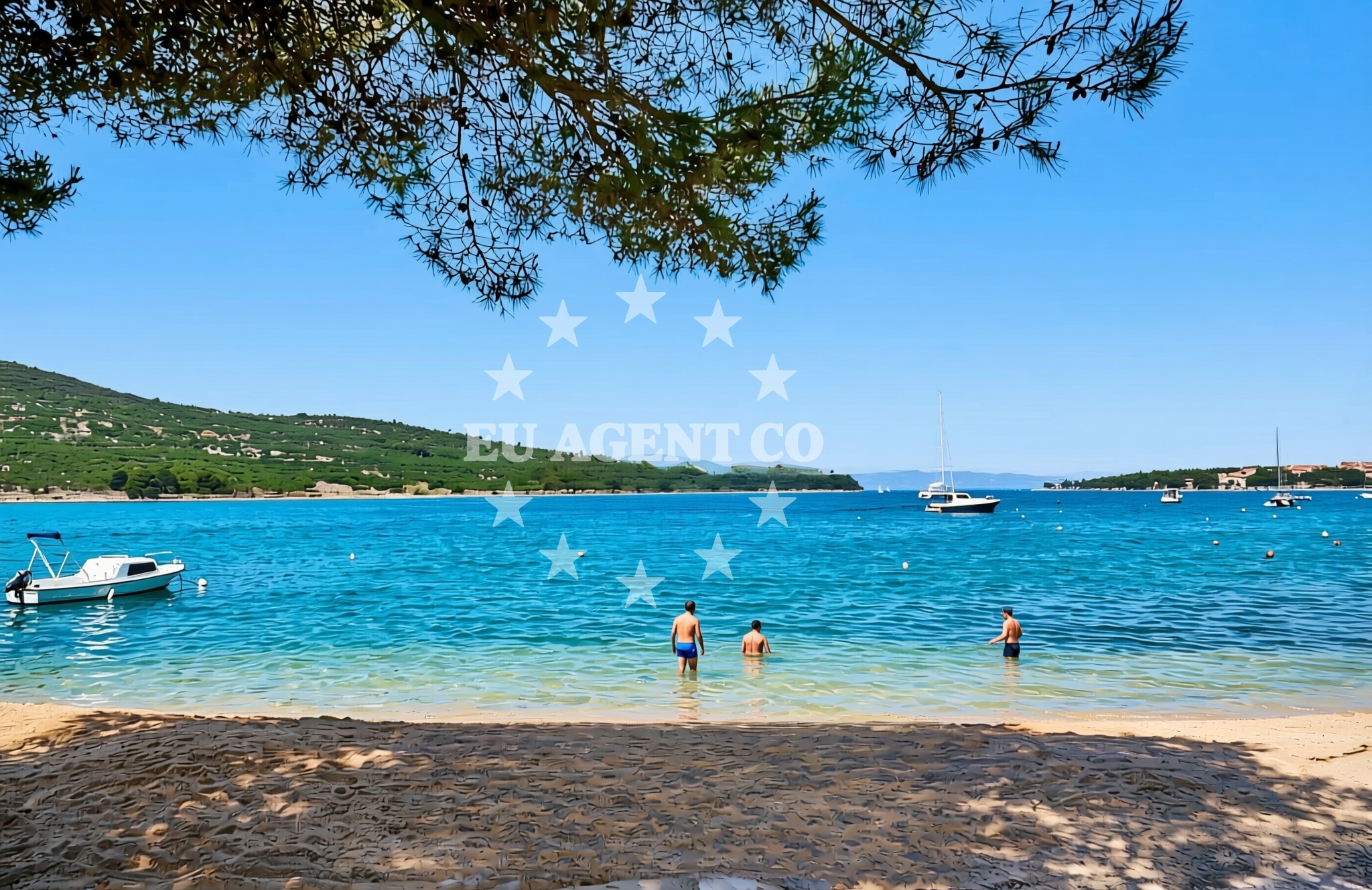 Sea and coastal view of Orlec (Cres): beaches and coves in Orlec (Cres)