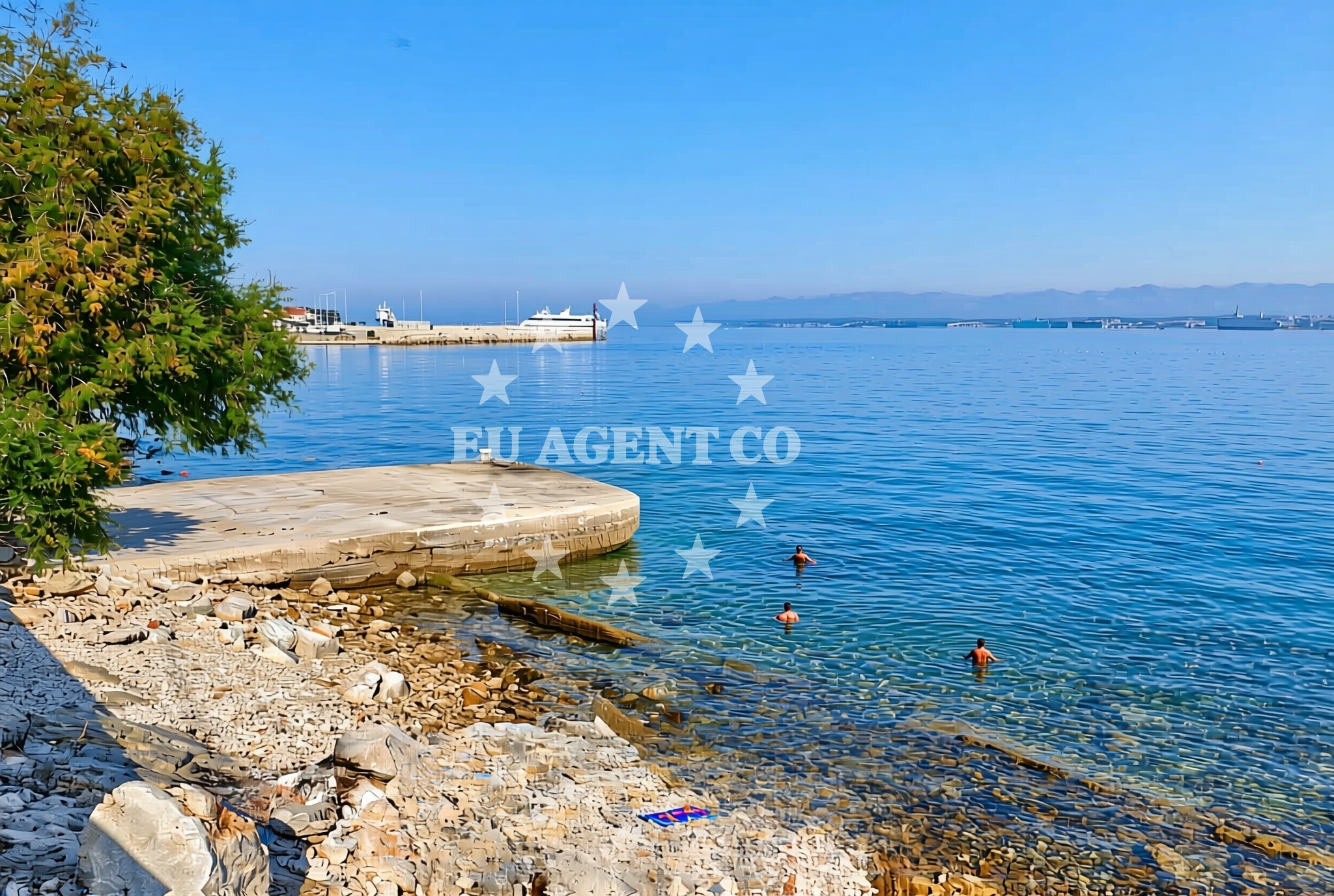 Sea and coastal view of Ošljak (Ošljak): beaches and coves in Ošljak (Ošljak)