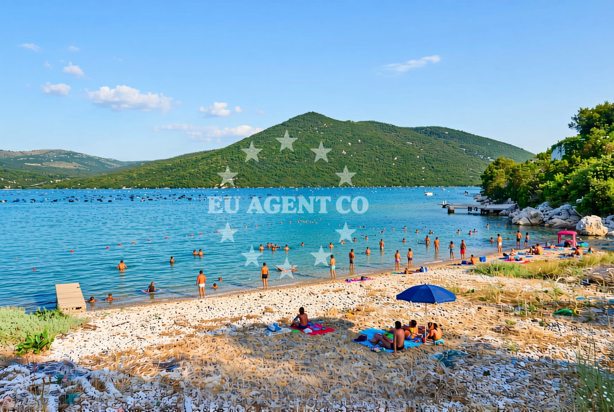 Sea and coastal view of Ošlje: beaches and coves in Ošlje