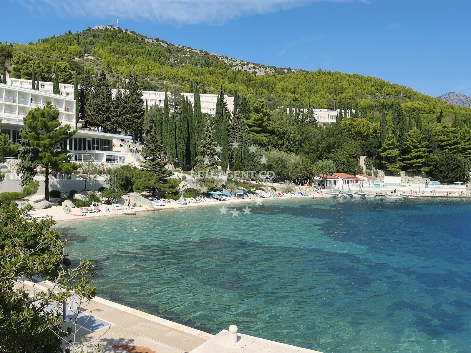 Sea and coastal view of Osmine Slano's