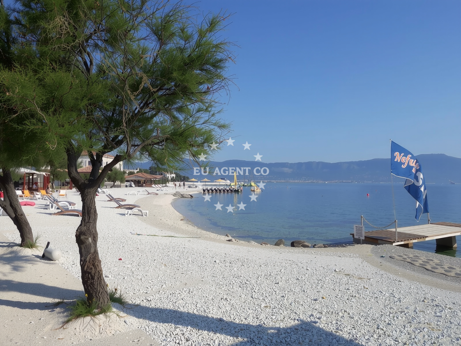 Sea and coastal view of Osoje beach in Liveli 12B Flat 1, Slatine