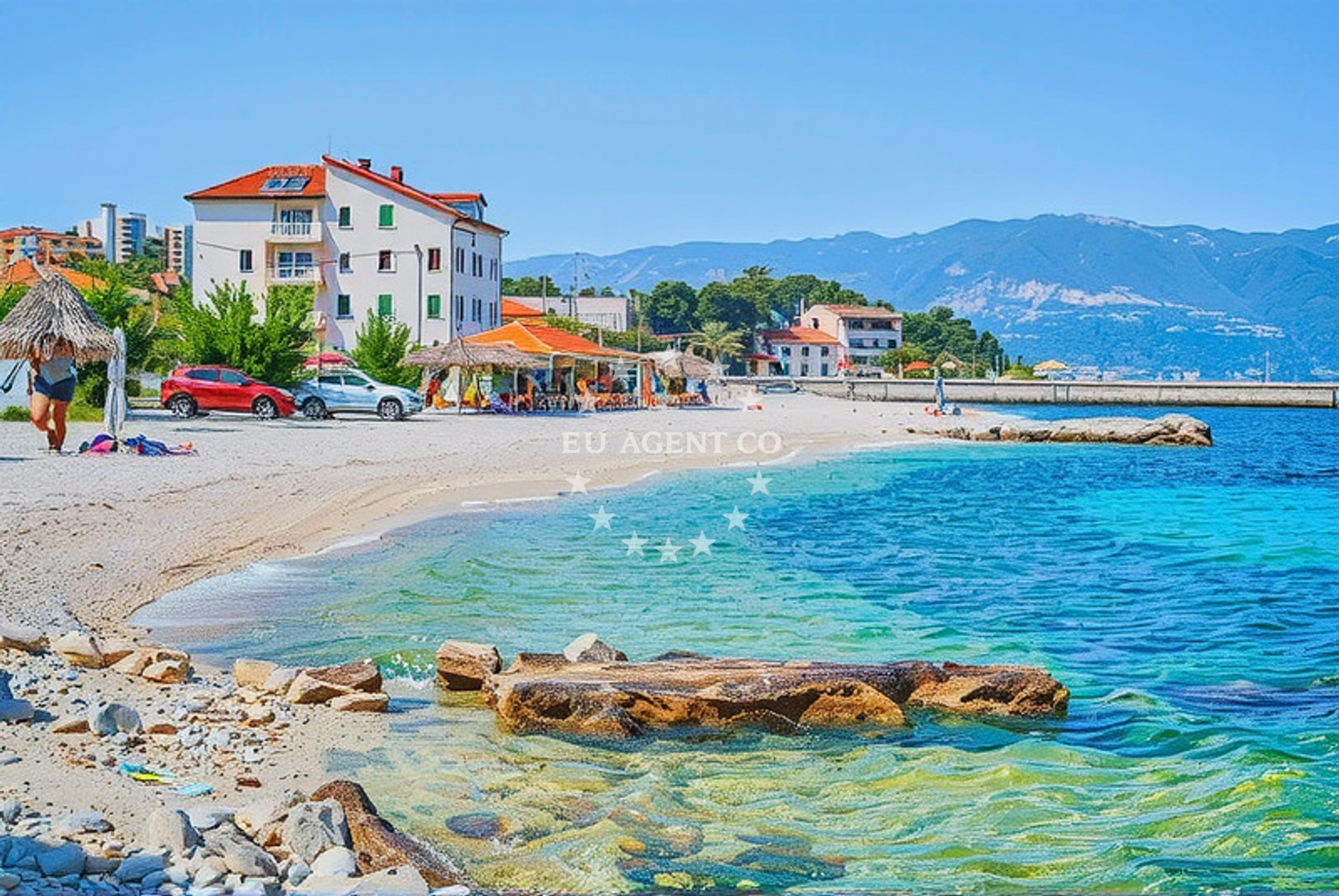 Additional view of Osoje beach in Liveli 12B Flat 1, Slatine