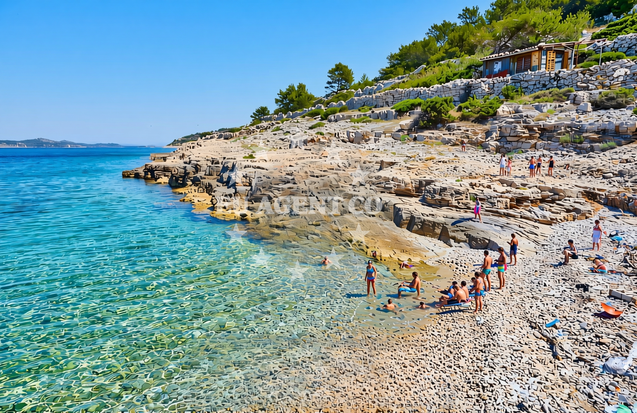 Additional view of Oštrica, Žirje (Žirje) Beach in Oštrica