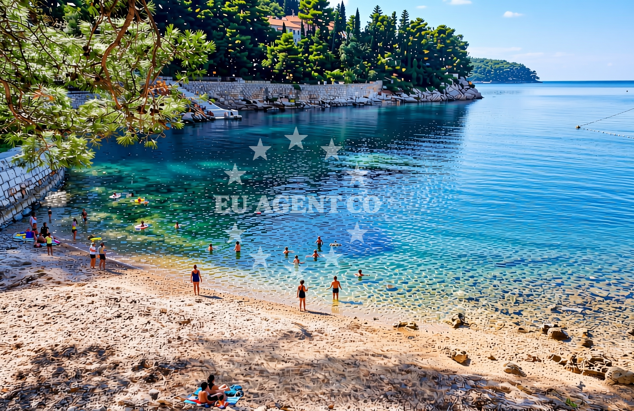 Additional view of Ostrugova istok, Mali Lošinj (Lošinj) Beach in Ostrugova istok