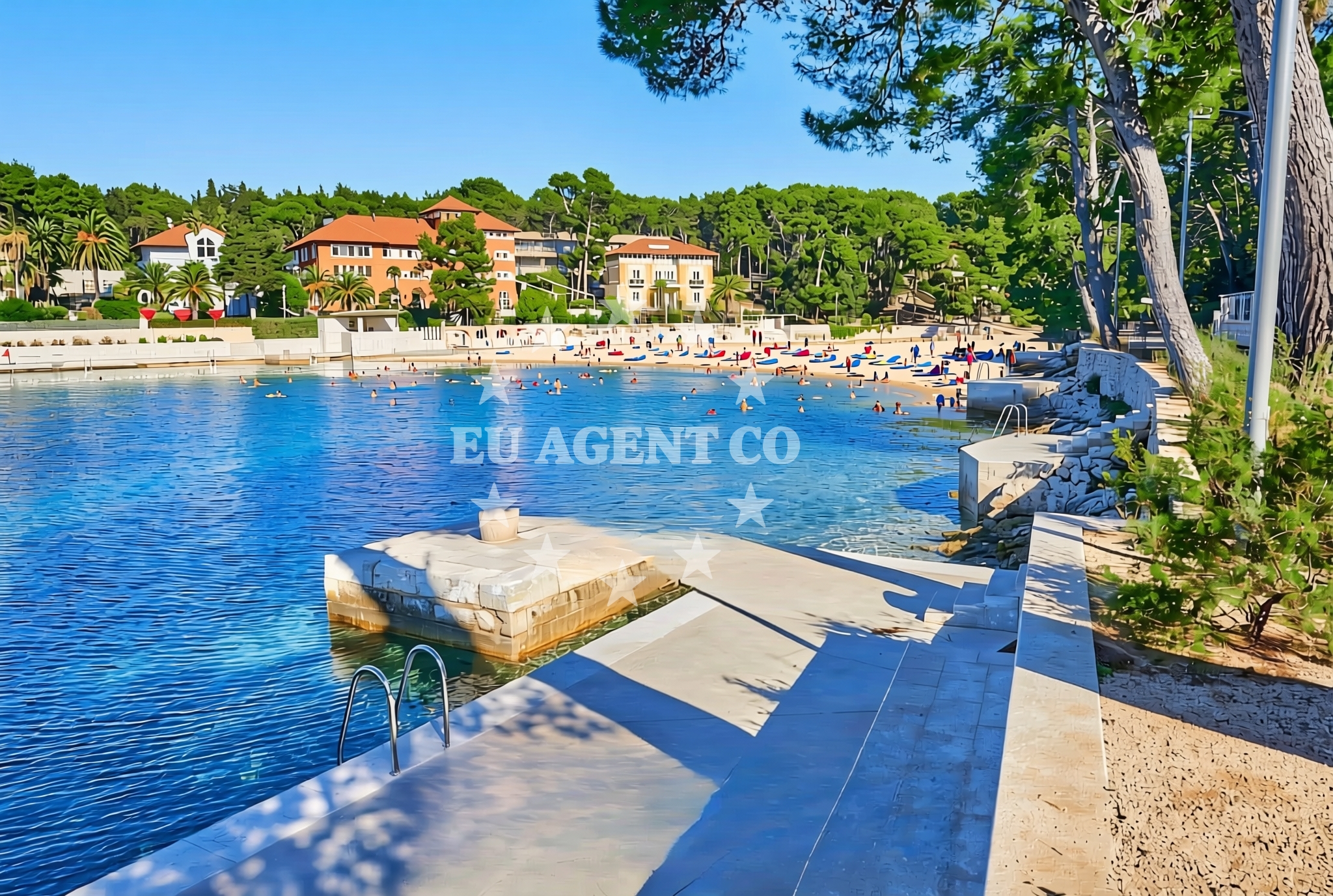 Additional view of Ostrugova jug, Mali Lošinj (Lošinj) Beach in Ostrugova jug