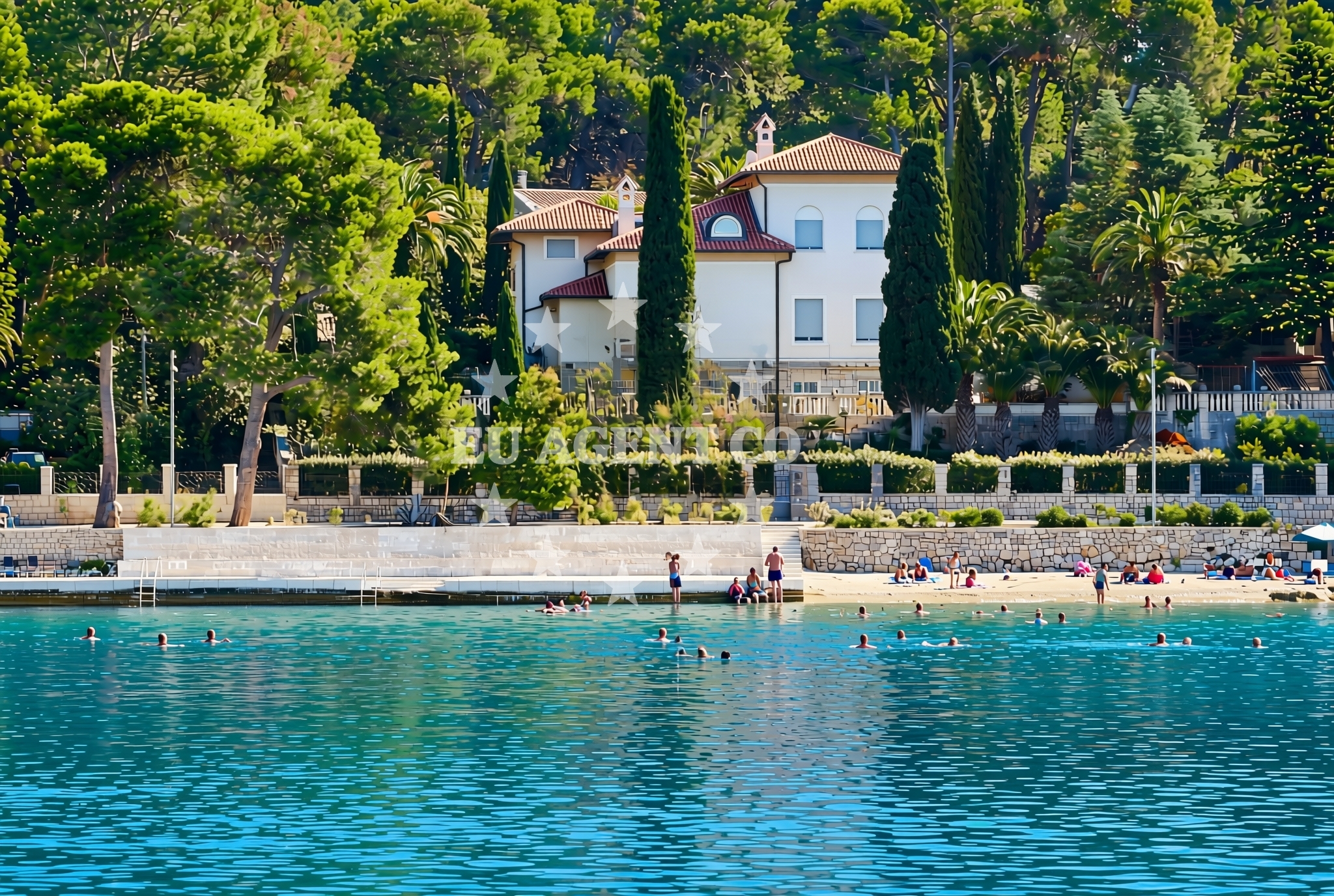 Additional view of Ostrugova jug, Mali Lošinj (Lošinj) Beach in Ostrugova jug
