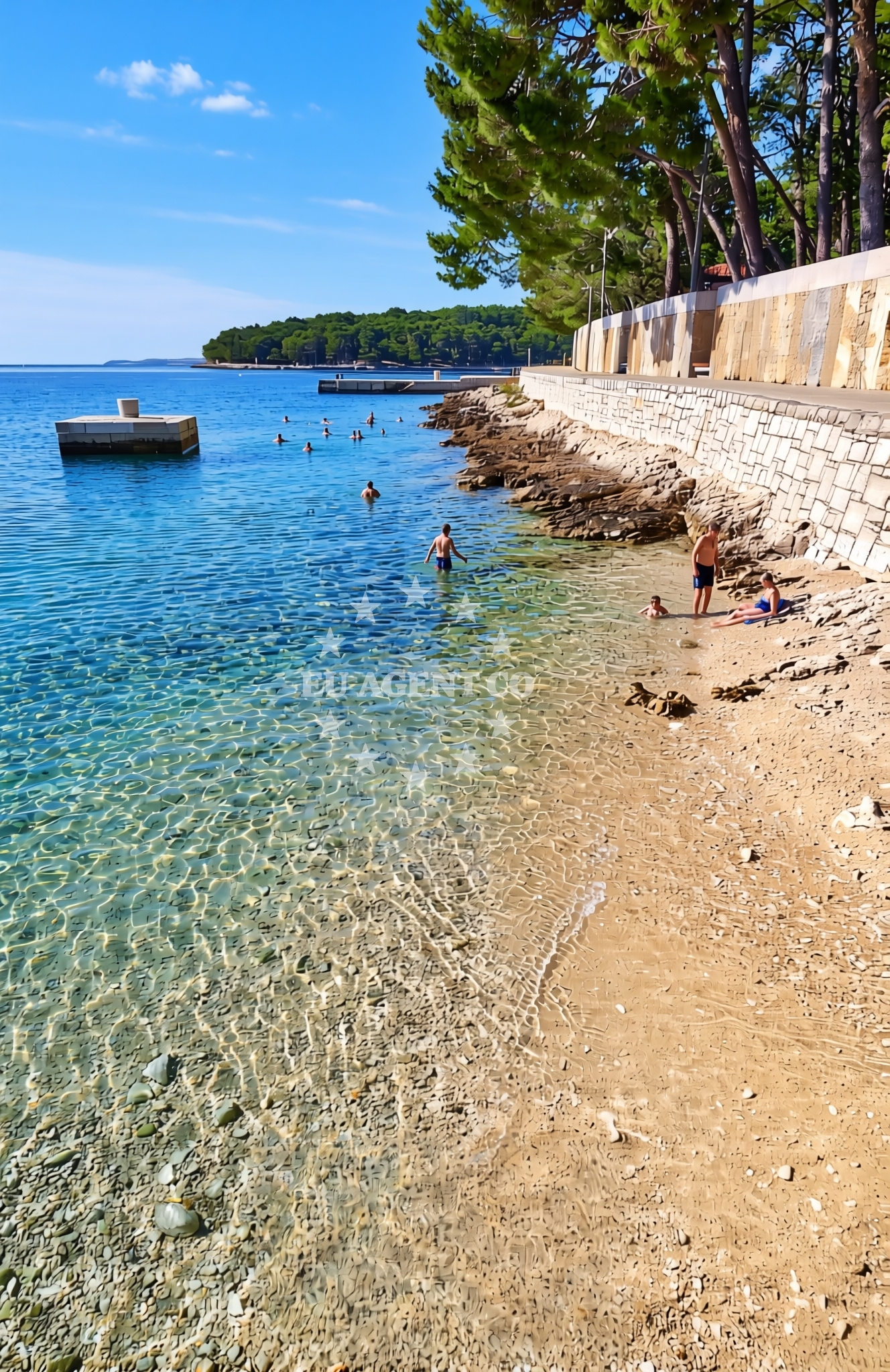 Additional view of Ostrugova zapad, Mali Lošinj (Lošinj) Beach in Ostrugova zapad
