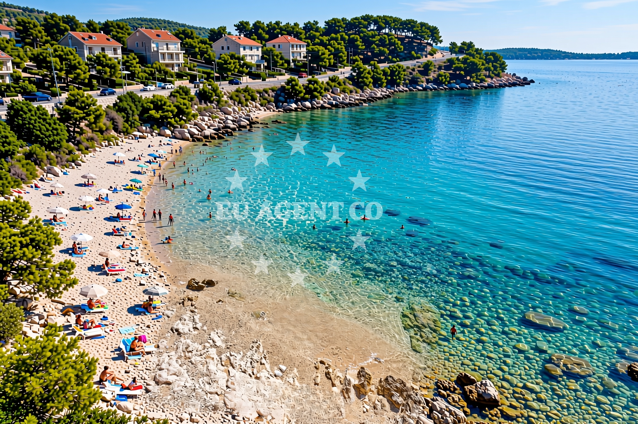 Additional view of Ostrugova zapad, Mali Lošinj (Lošinj) Beach in Ostrugova zapad