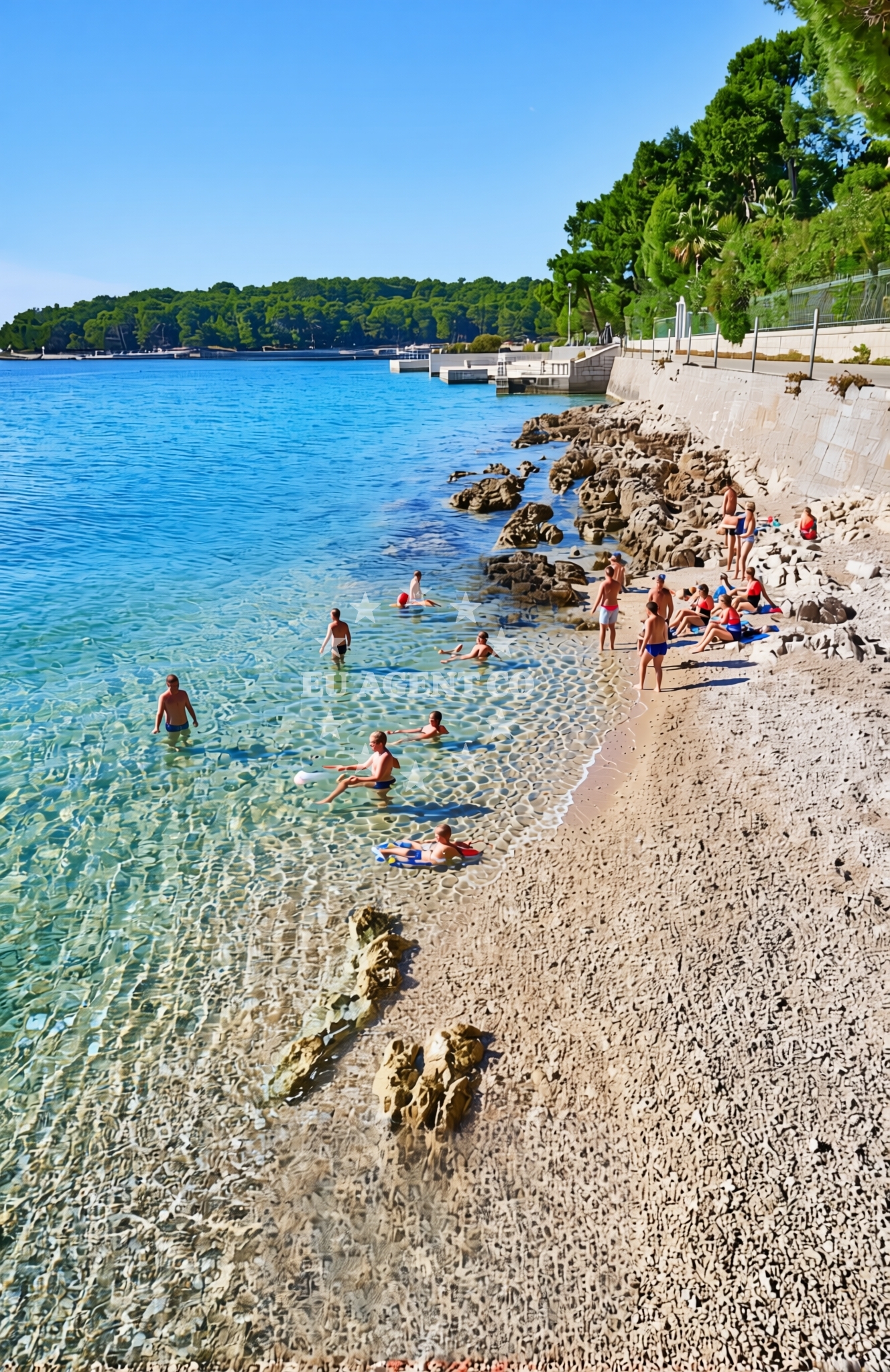 Additional view of Ostrugova zapad, Mali Lošinj (Lošinj) Beach in Ostrugova zapad