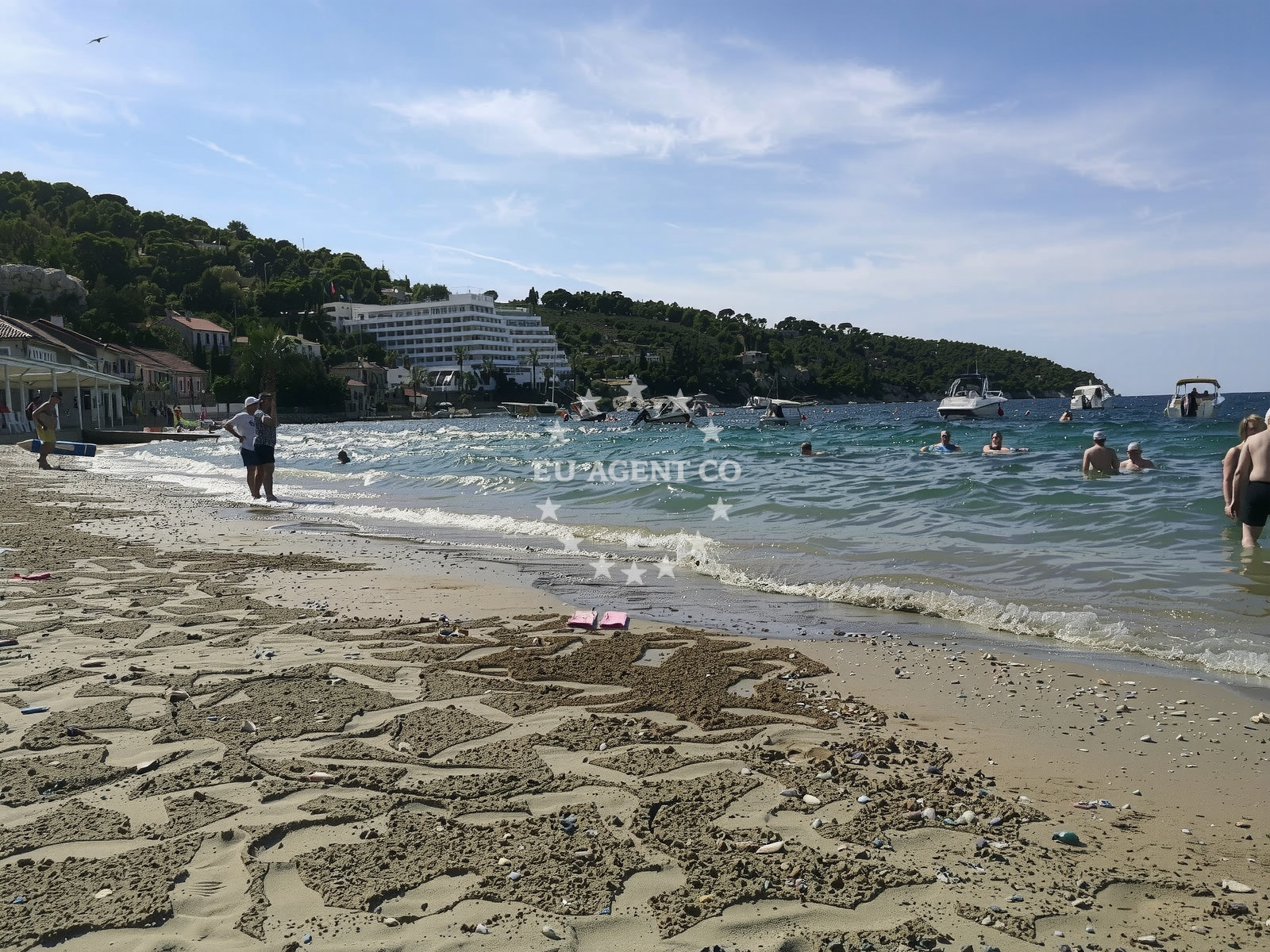 Sea and coastal view of Otok Sipan in , Lopud