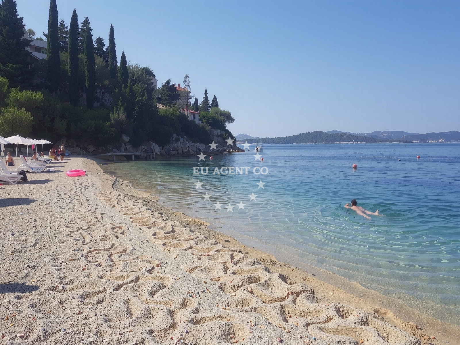 Sea and coastal view of Otok Sipan II beach