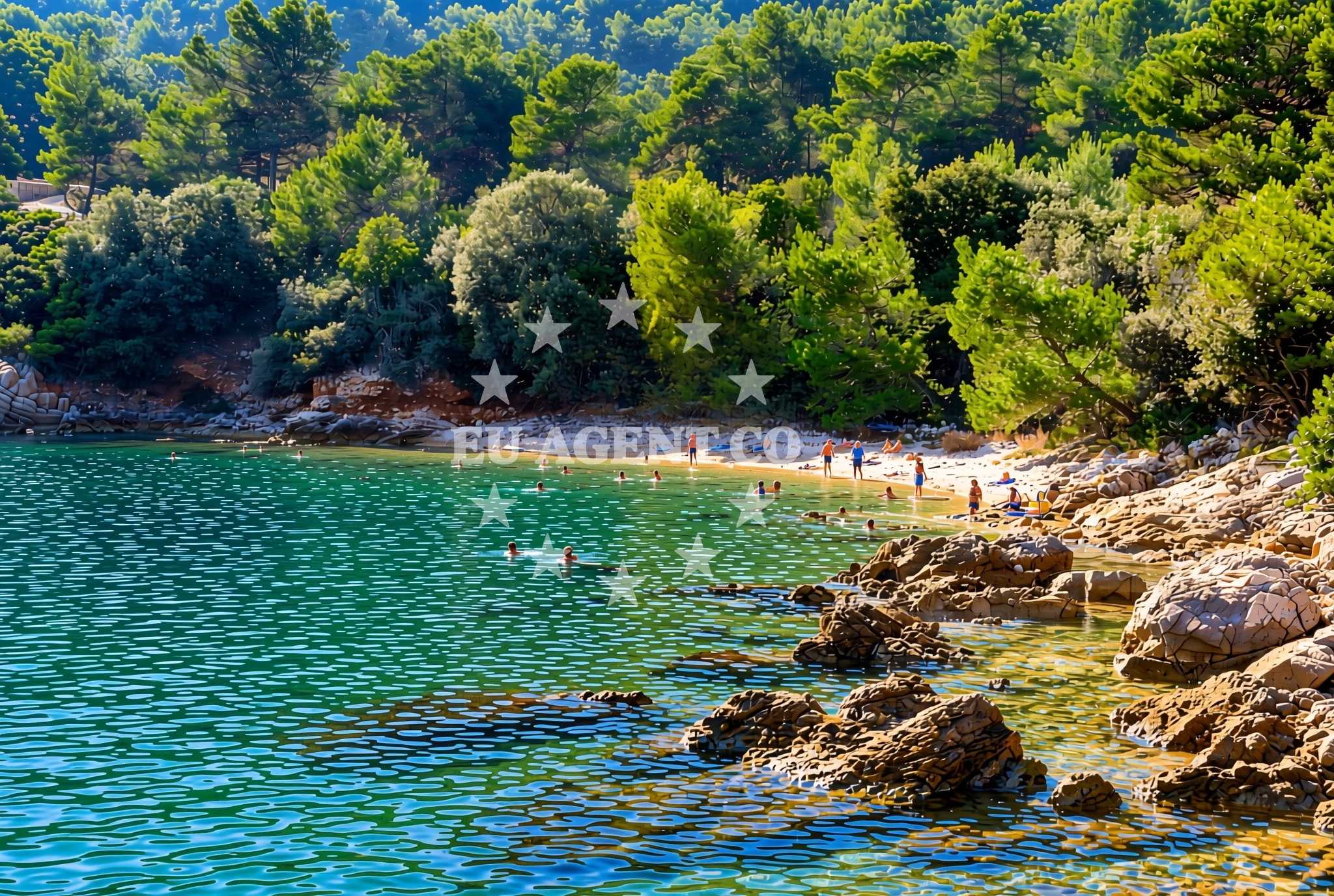 Additional view of Otrić jug, Kukljica (Ugljan) Beach in Otrić jug