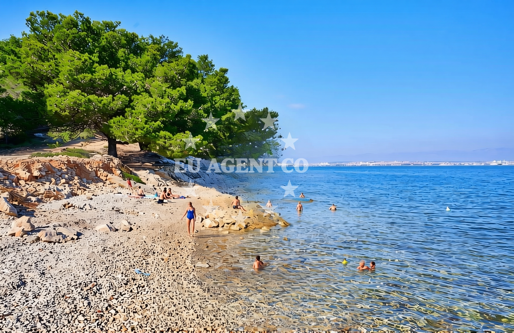 Overview of Otrić sjever, Kukljica (Ugljan) Beach in Otrić sjever