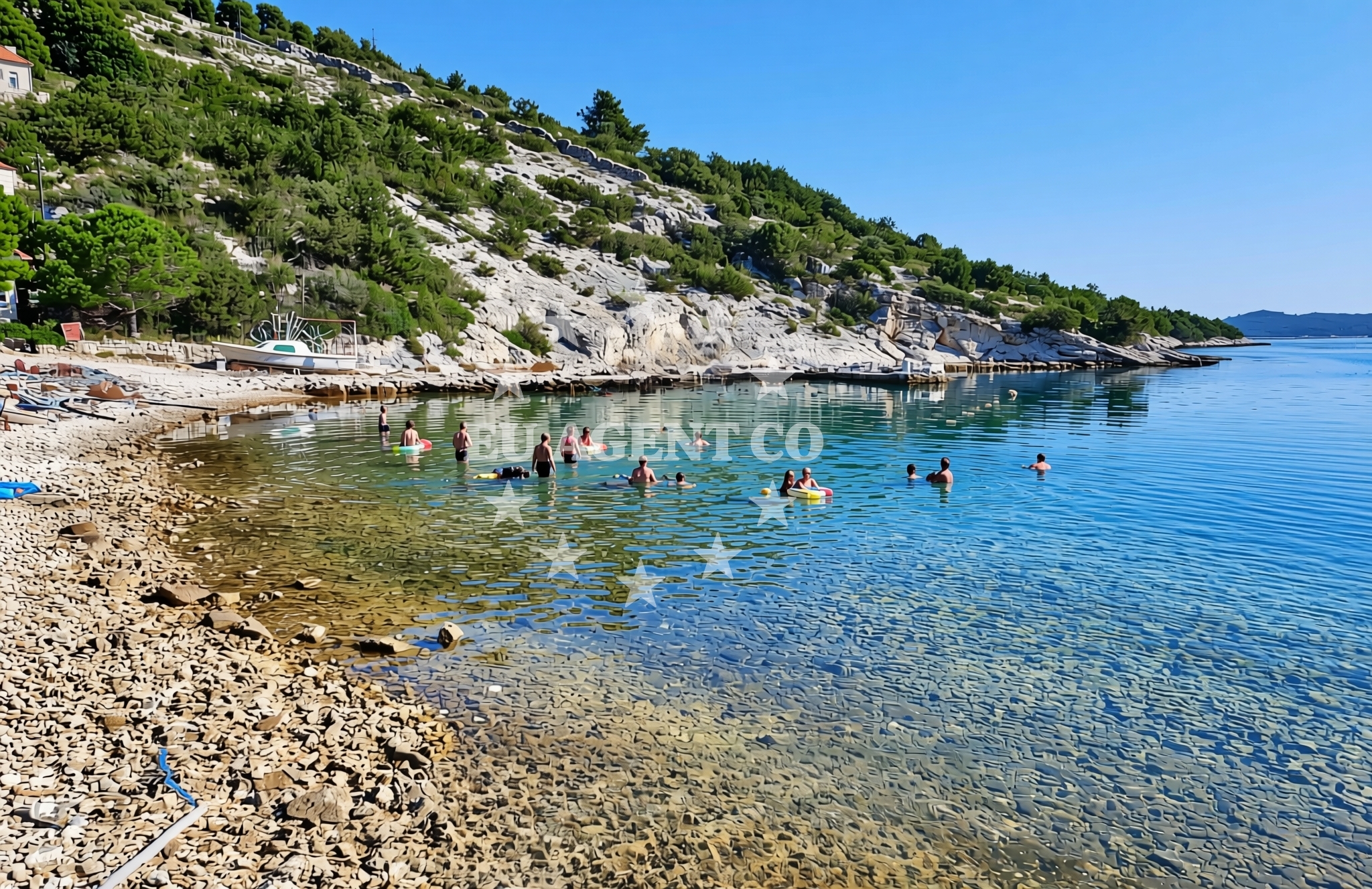 Overview of Ovča, Savar (Dugi otok) Beach in Ovča