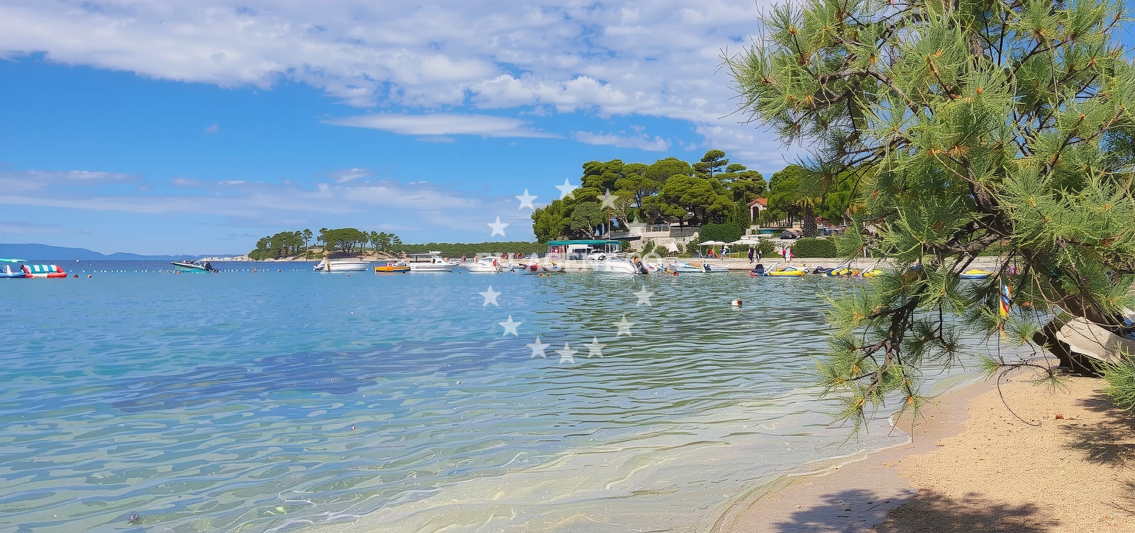 Additional view of Padova beach in 488a Banjol, Rab