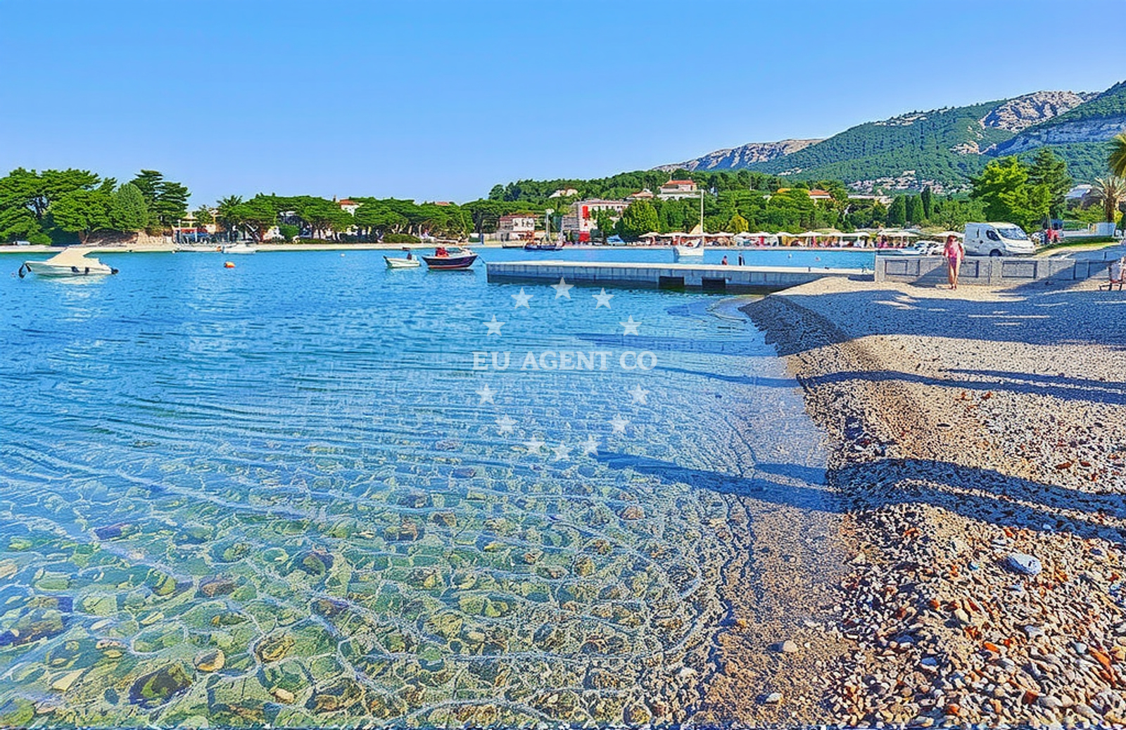 Additional view of Padova beach in 488a Banjol, Rab
