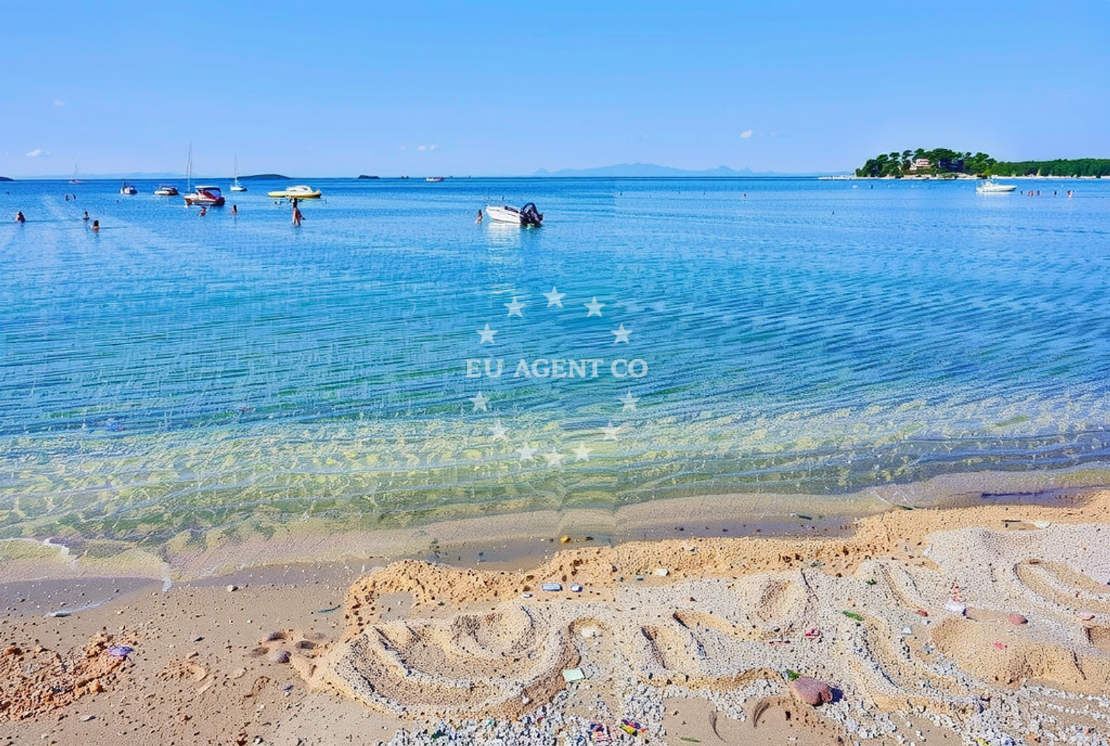 Additional view of Padova beach in 488a Banjol, Rab