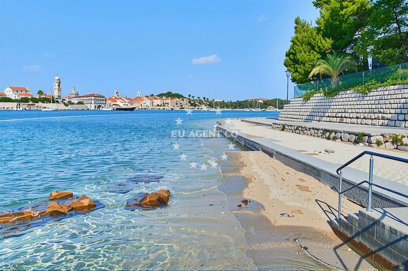 Additional view of Padova III beach in Banjol, Rab