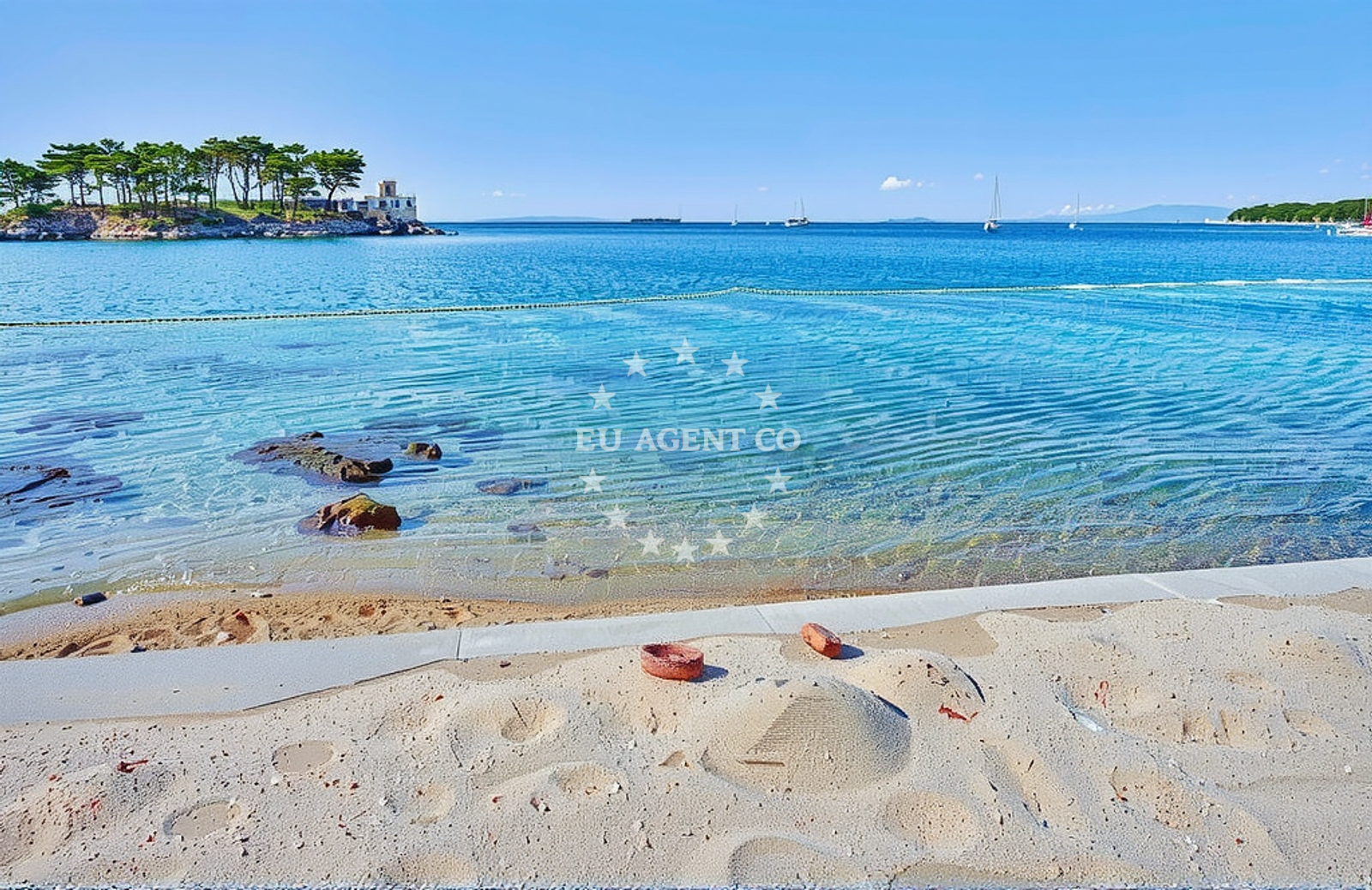 Additional view of Padova III beach in Banjol, Rab