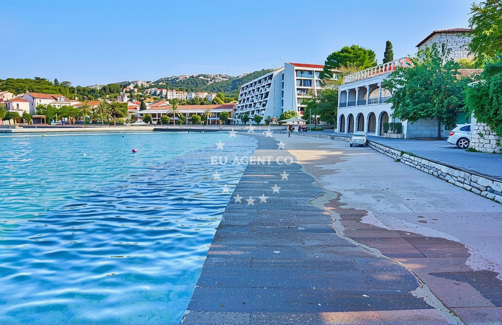 Additional view of Padova III beach in Banjol, Rab