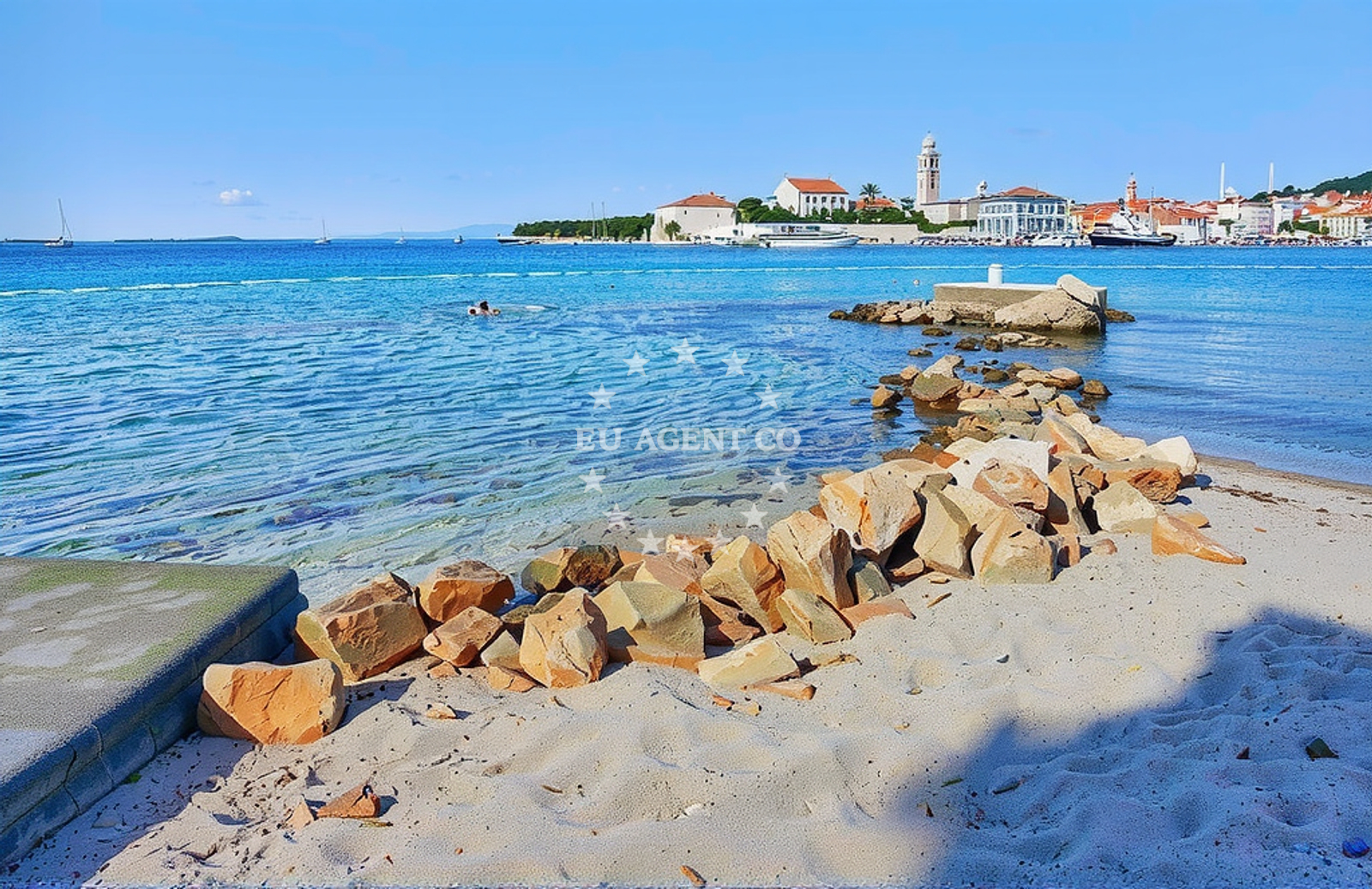 Additional view of Padova III beach in Banjol, Rab
