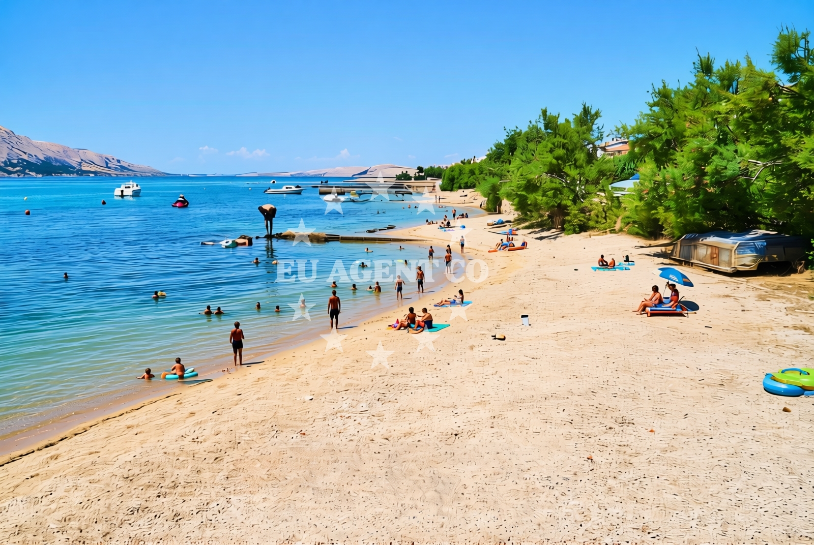 Overview of Pag (Pag): beaches and coves (16) in Pag (Pag)