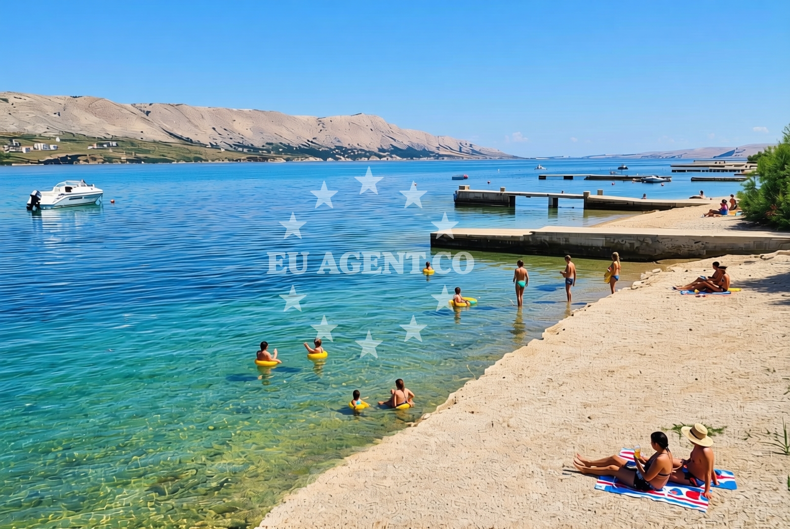 Shoreline and swimming area at Pag (Pag): beaches and coves (16) in Pag (Pag)
