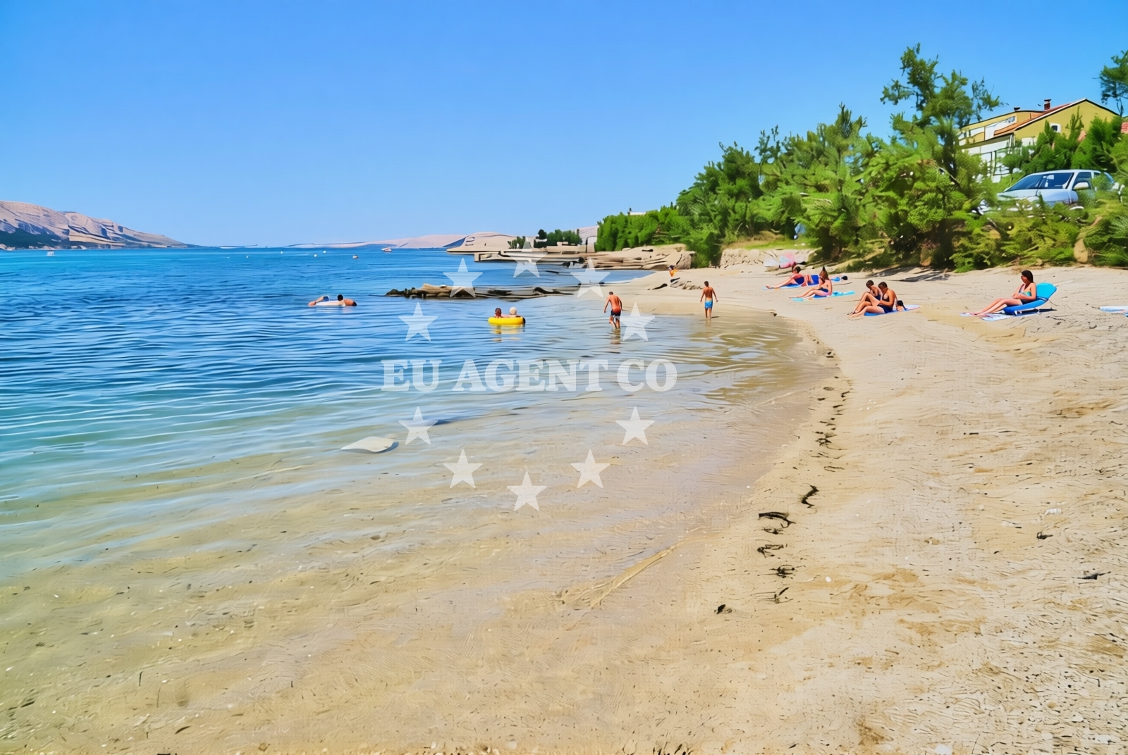 Sea and coastal view of Pag (Pag): beaches and coves (16) in Pag (Pag)
