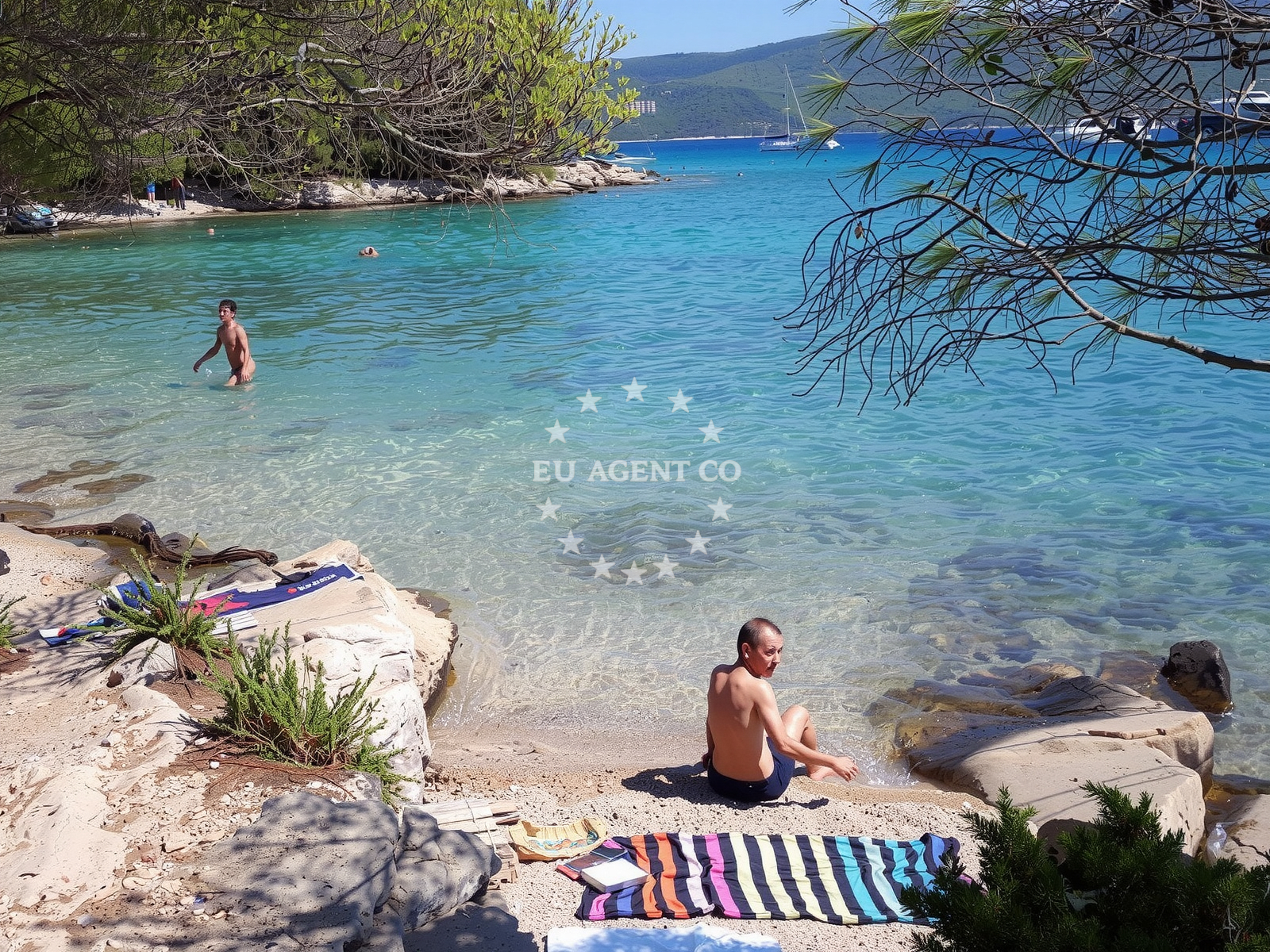 Beach facilities and surroundings at Paklena beach in Jelsa 1015B , Jelsa