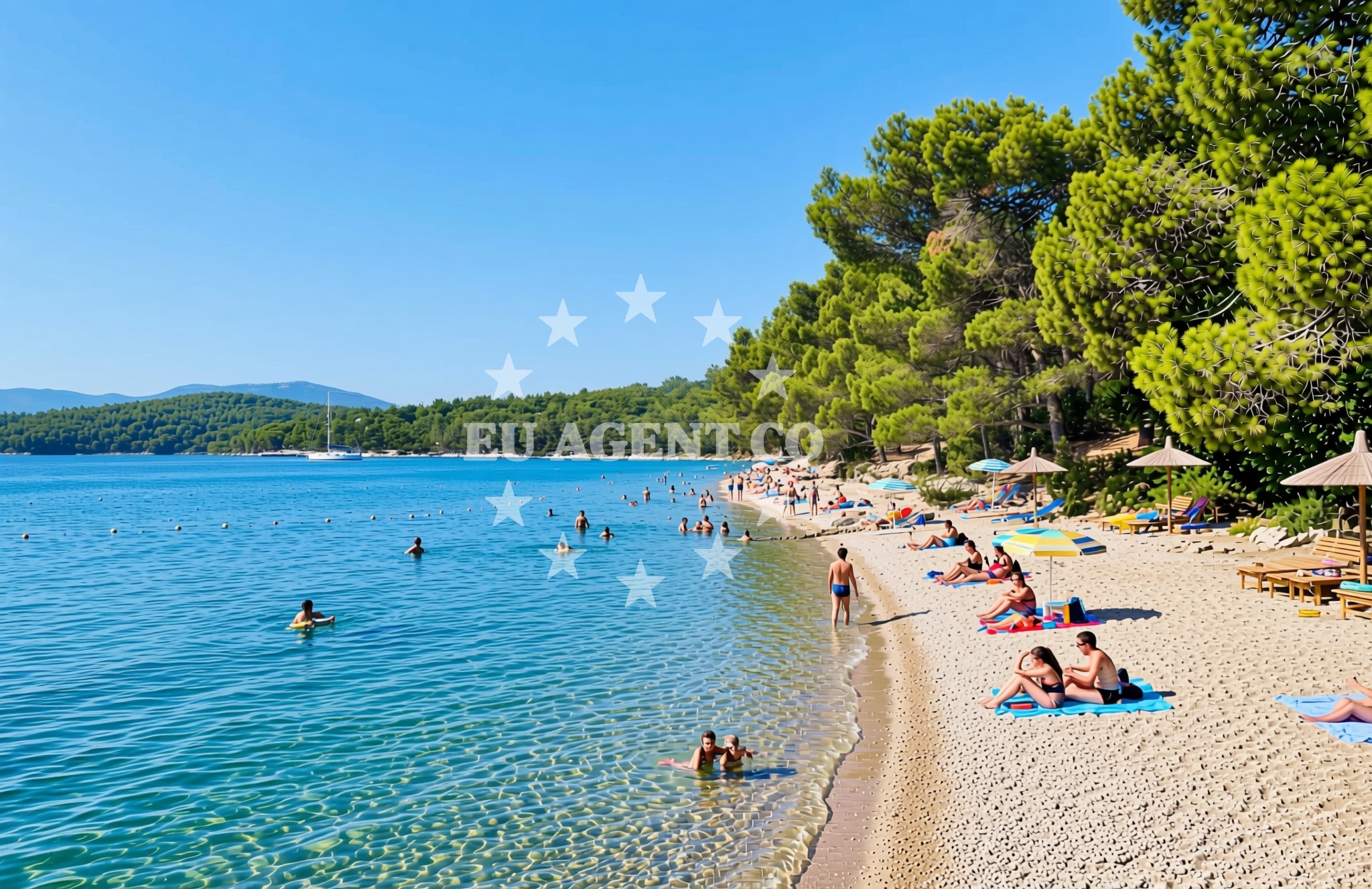 Additional view of Paklena sredina, Vrboska (Hvar) Beach in Paklena sredina