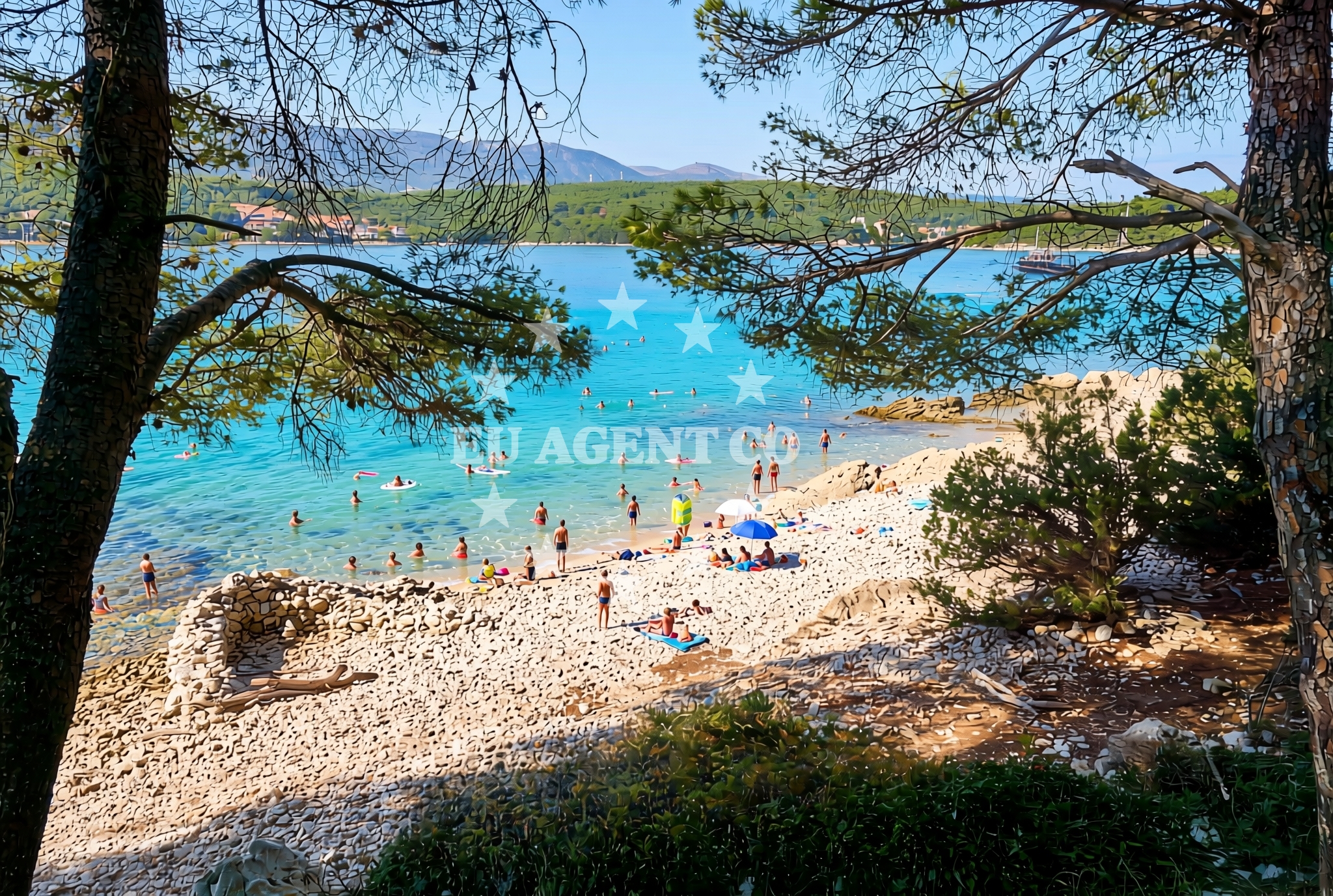 Additional view of Paklena sredina, Vrboska (Hvar) Beach in Paklena sredina