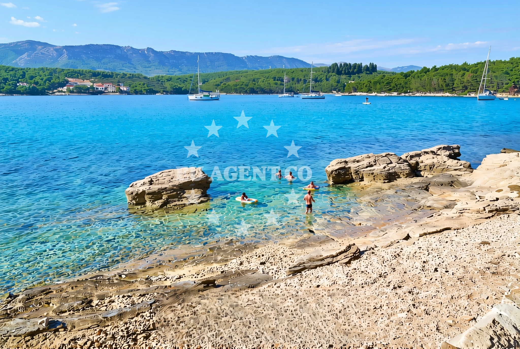 Additional view of Paklena zapad, Vrboska (Hvar) Beach in Paklena zapad