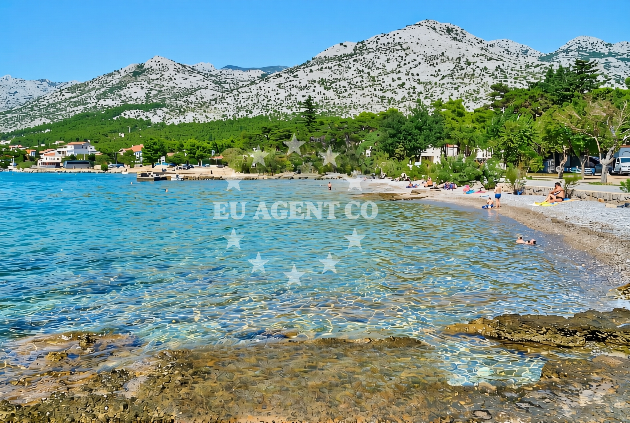 Overview of Paklenica, Starigrad Beach in Paklenica