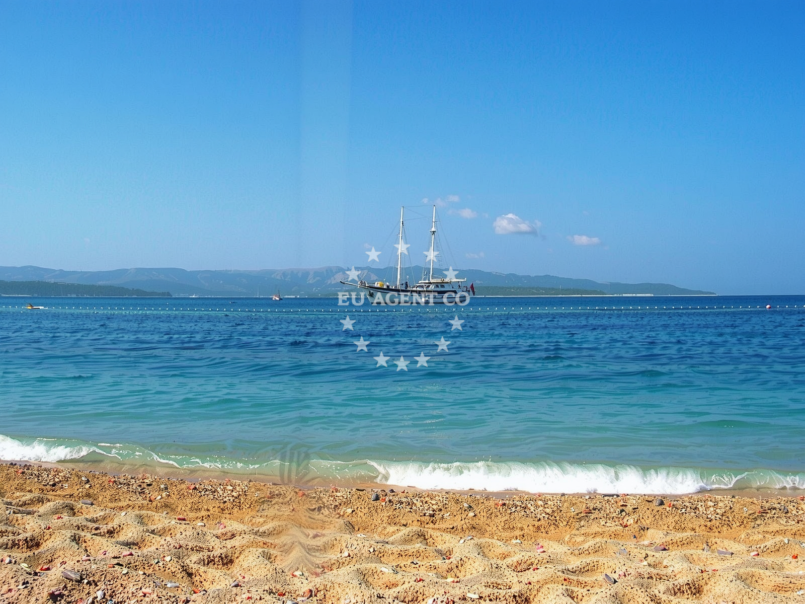 Overview of Paklina FKK Beach in Put Zlatnog Rata 1, Bol
