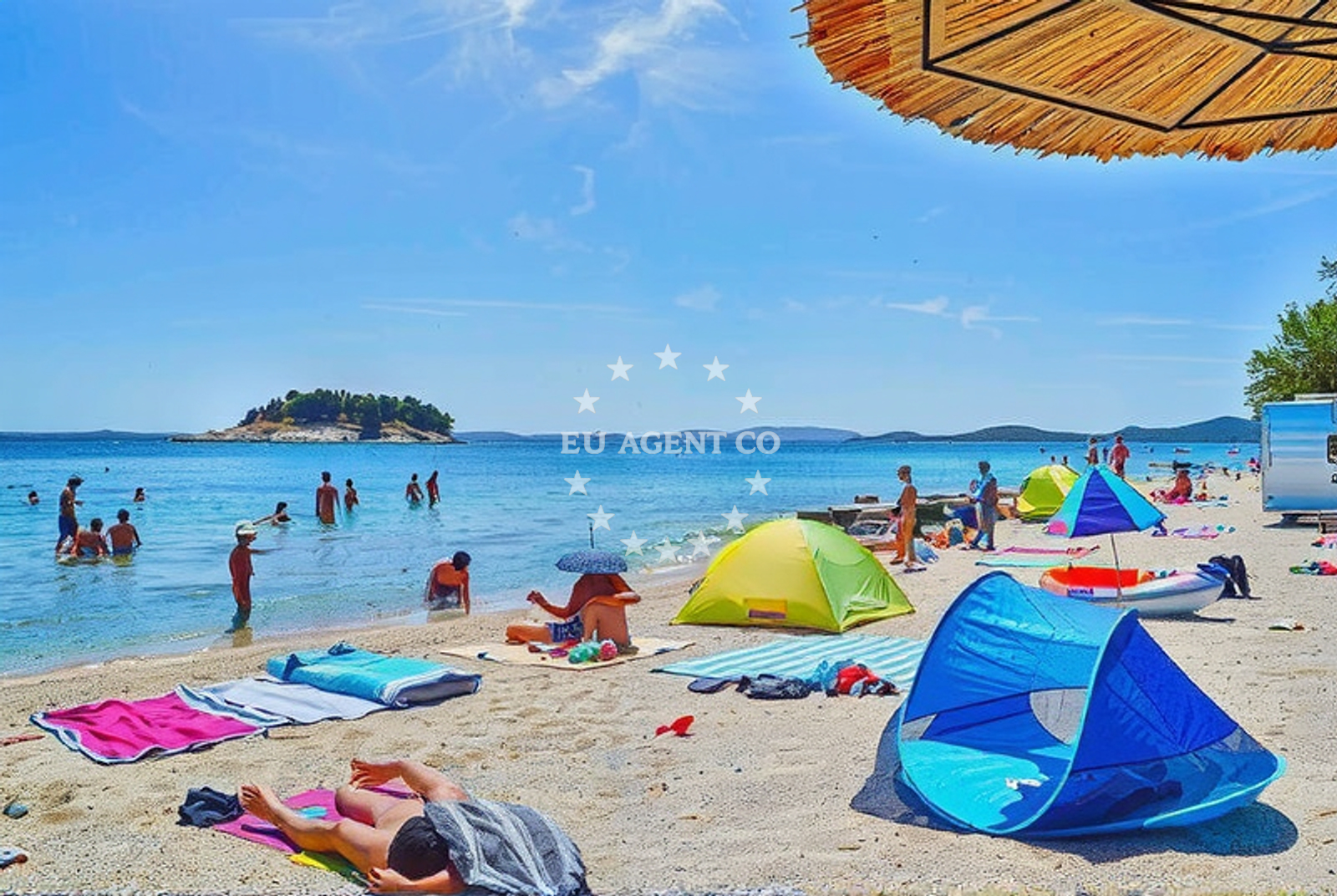 Additional view of Pakostane beach in 76 Ulica kraljice Jelene, Pakoštane