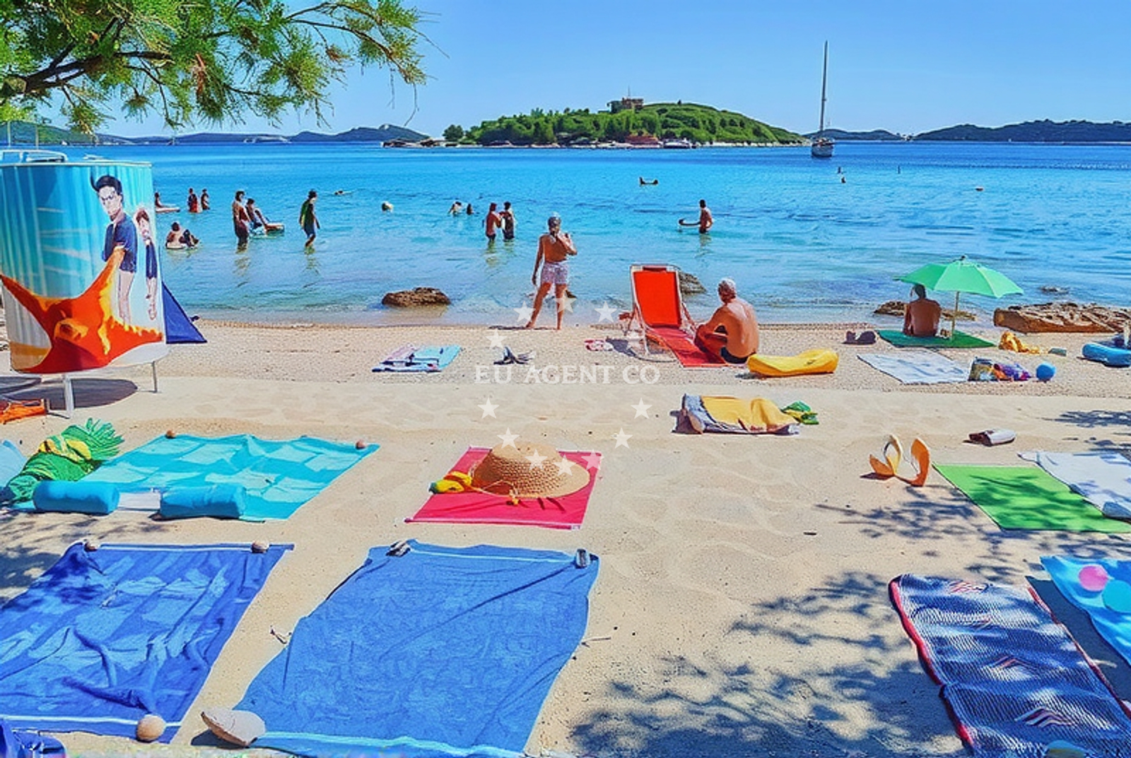Additional view of Pakostane beach in 76 Ulica kraljice Jelene, Pakoštane