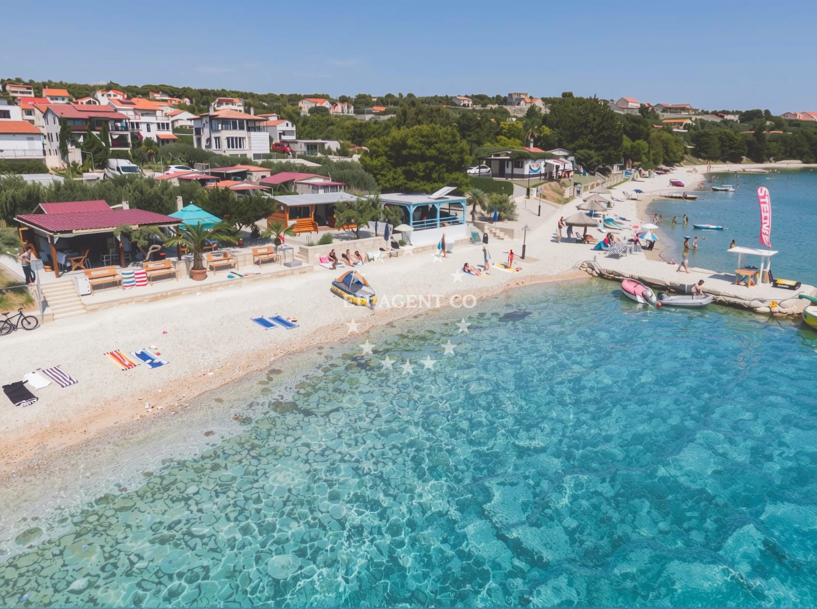 Overview of Pakostane beach II in Ul. kardinala dr. A. Stepinca 56B 68, Pakoštane